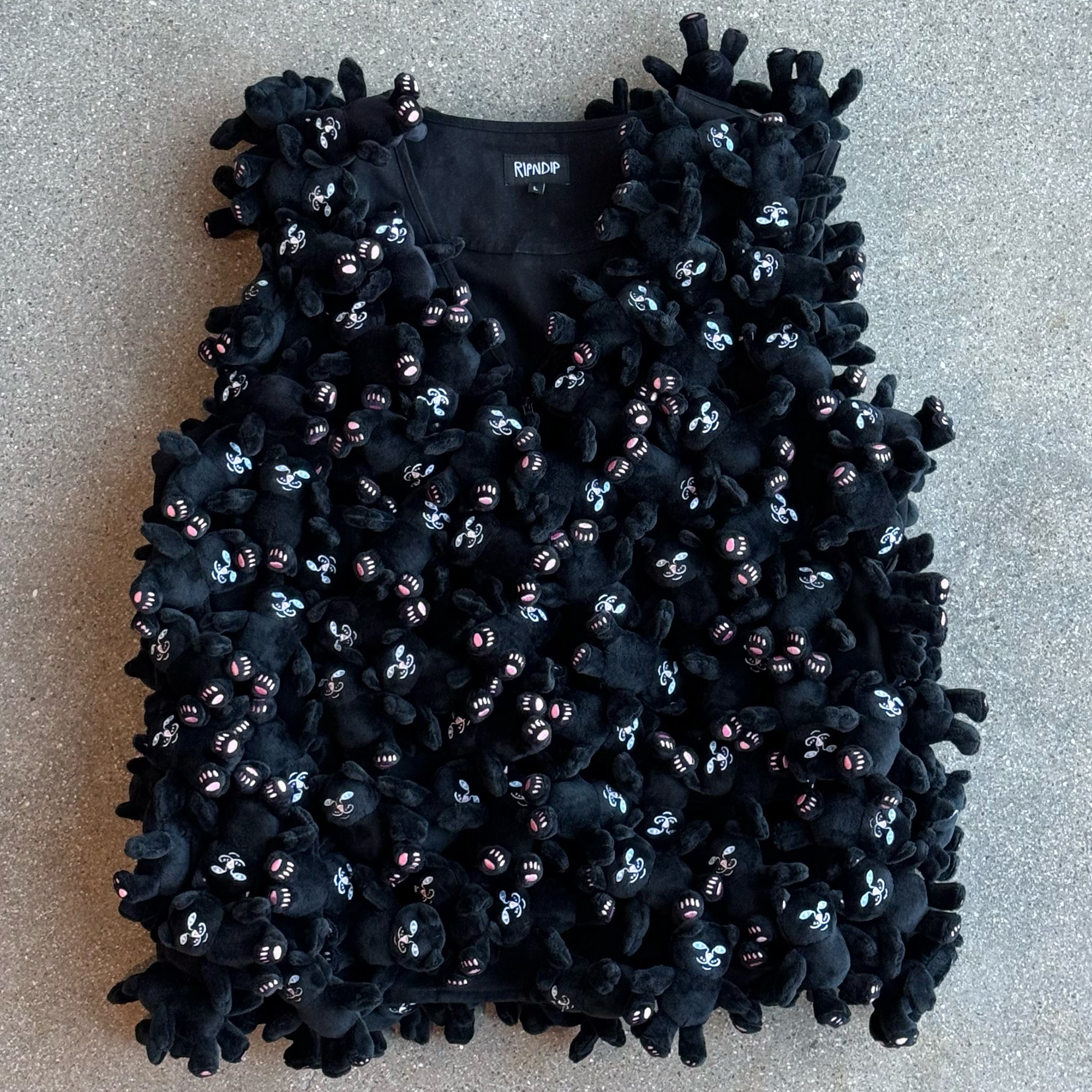  Jermie Plush Vest (Black)、mySite、merchandisen