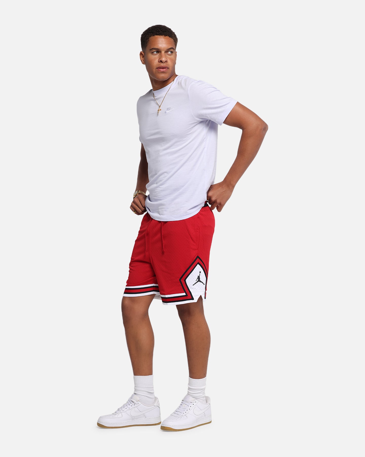 Jordan Dri-FIT Sport Diamond Shorts Gym Red/White、mySite、zt4zffjzw