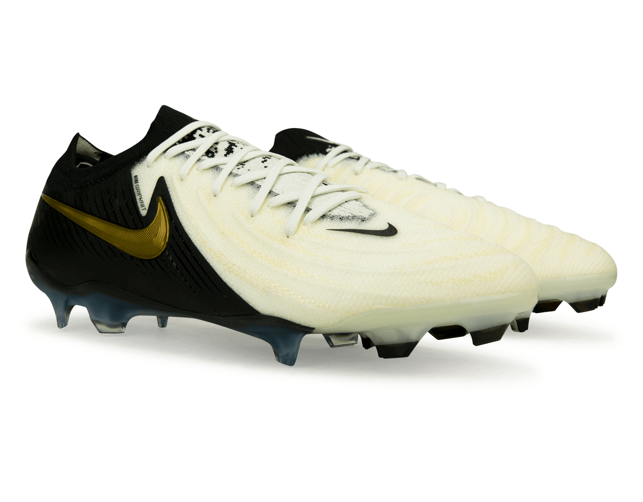 Nike Men's Phantom GX II Elite FG White/Black/Gold、mySite、noshort