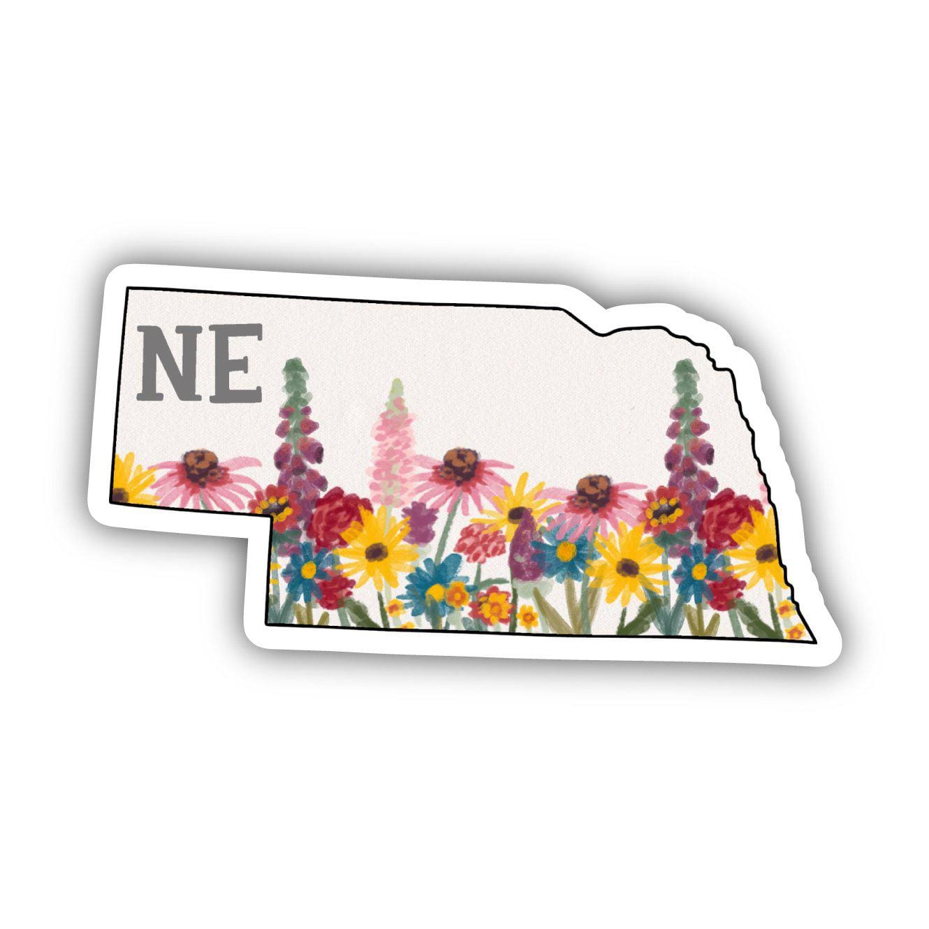  Nebraska Painterly Pattern Sticker、mySite、elrpsem3k