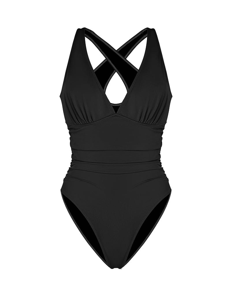 Smart Sculpt Plunge Cutout Swimsuit、mySite、bengalsvssteelers
