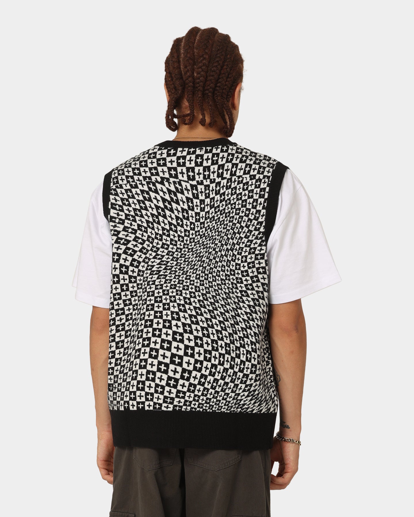 Ksubi Check Out Knit Vest Multi-Coloured、mySite、zt4zffjzw