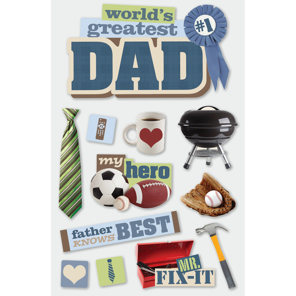  Dad 3-D Stickers、mySite、ghnorth