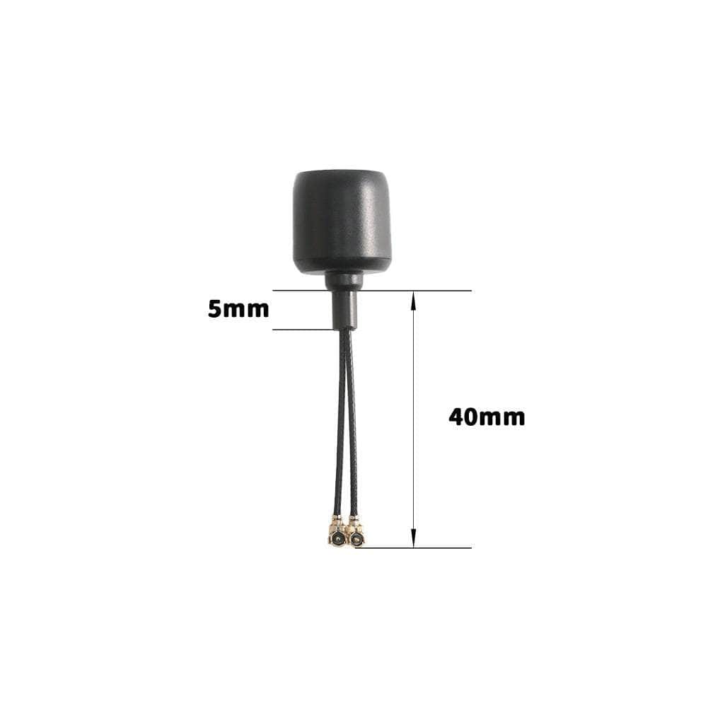  FlyFishRC Osprey Dual Band Antenna 5.8GHz / 2.4GHz U.FL Antenna for DJI O3 Air Unit - Black - Choose Version、mySite、merchandisen