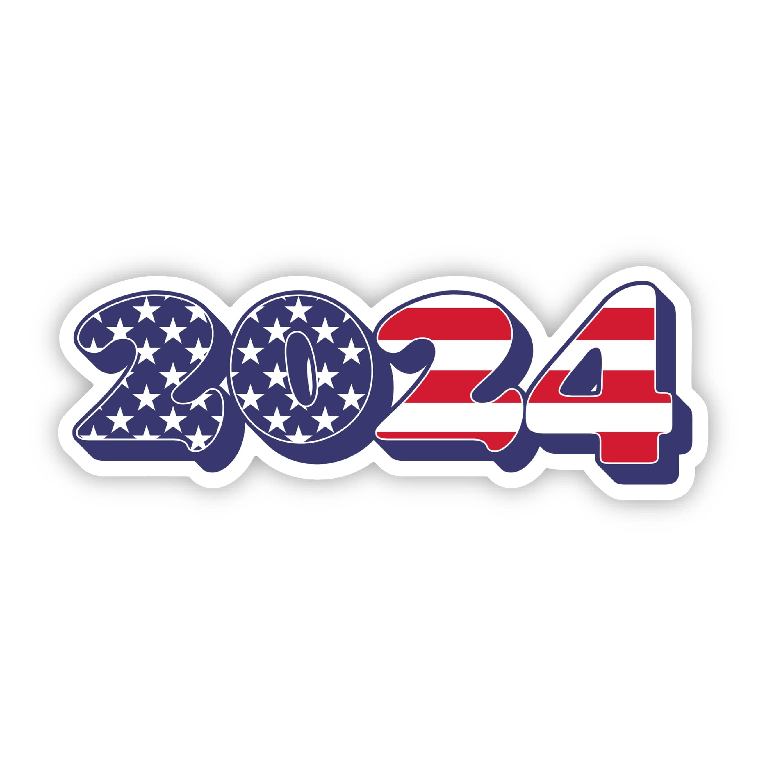  2024 Sticker - American Flag、mySite、ghnorth
