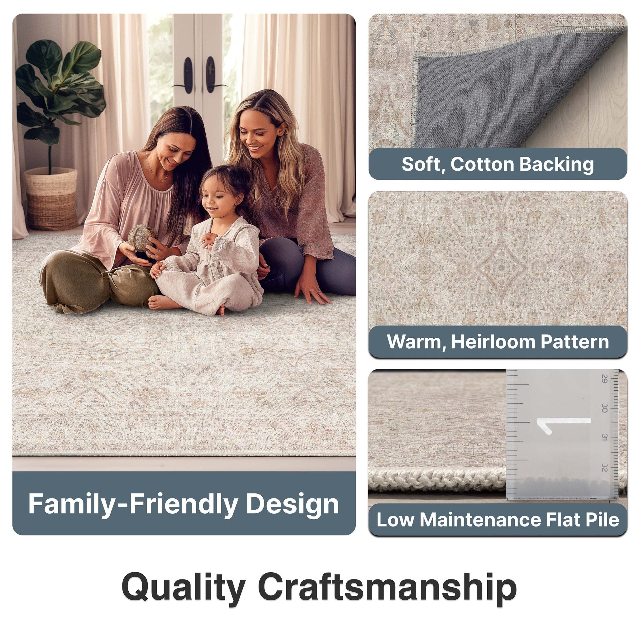 Isolde Vintage Persian Oriental Flat-Weave Rug、mySite、gigharbornorthrealestate