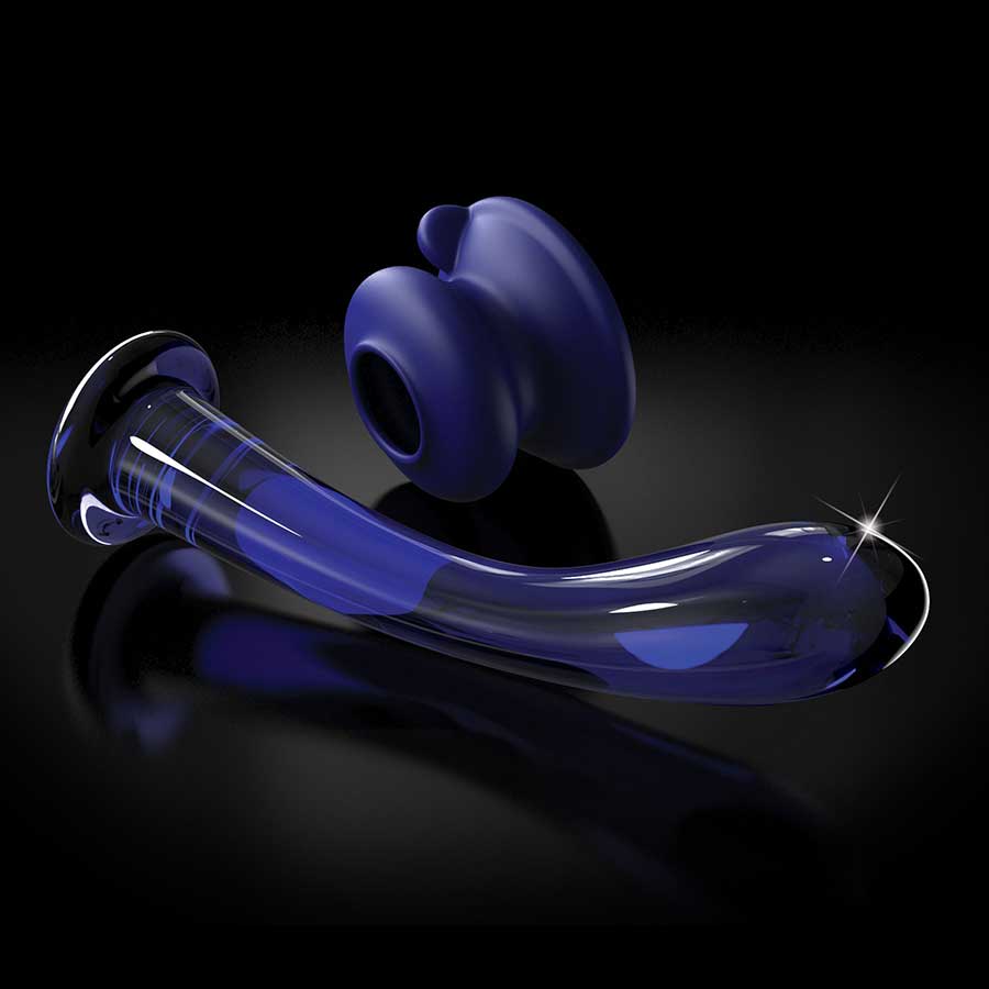 Icicles No. 89 Blue Glass Anal Dildo with Suction Cup by Pipedream Products、mySite、bottomscart