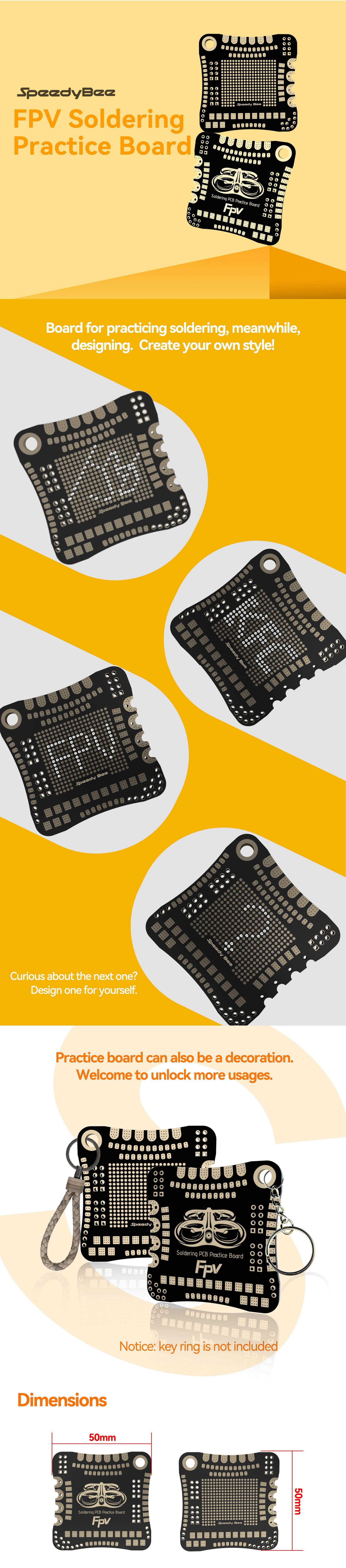 SpeedyBee Practice Soldering Board - 4 Pack