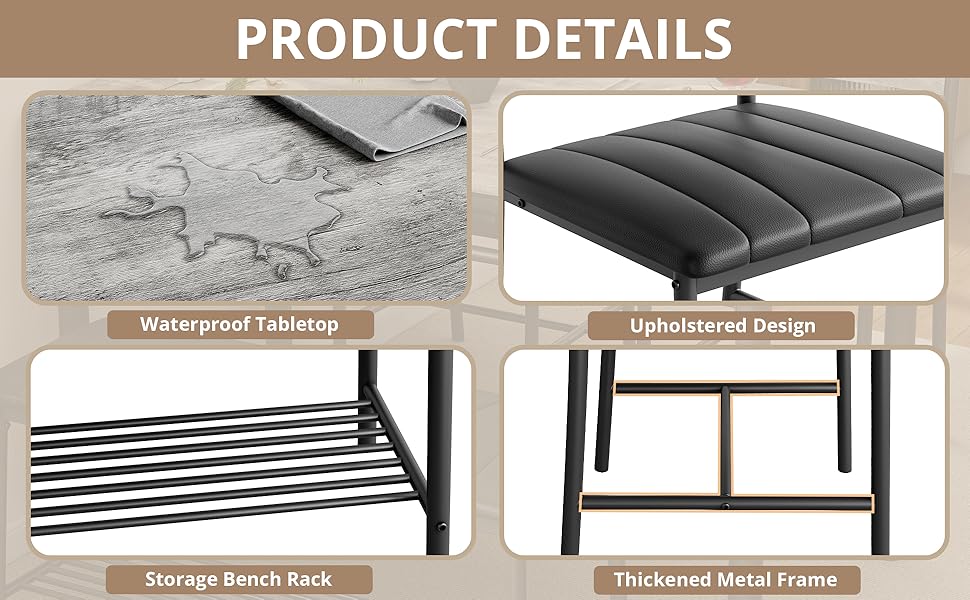 kitchen table chairs set of 4