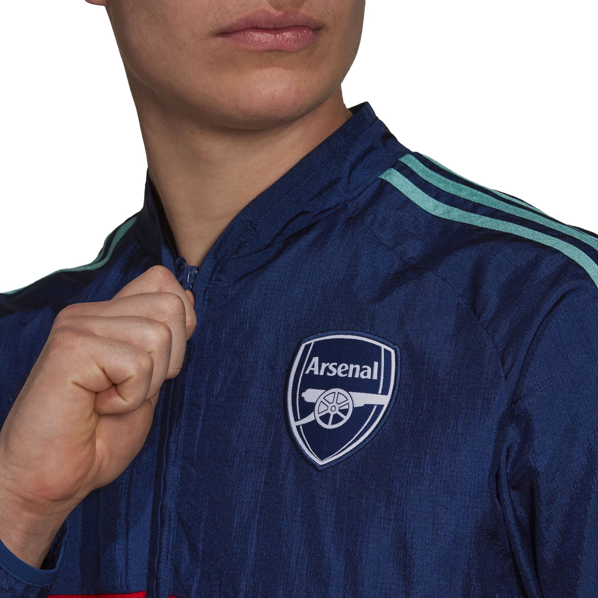 adidas Men's Arsenal 2021/22 Icons Woven Jacket Mystery Blue/Red、mySite、bottomscart