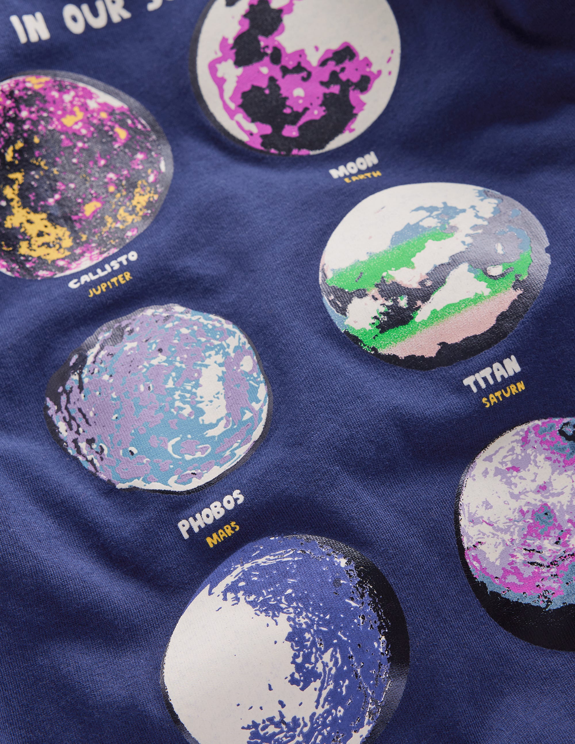  Educational T-Shirt-College Navy Planets、mySite、ashleygrahame