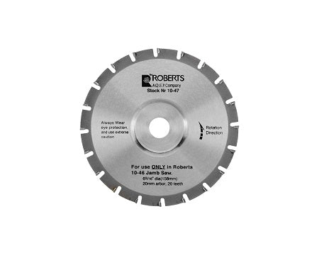 ROBERTS - 10-47-6 CARBIDE TIPPED BLADE, 20-TOOTH