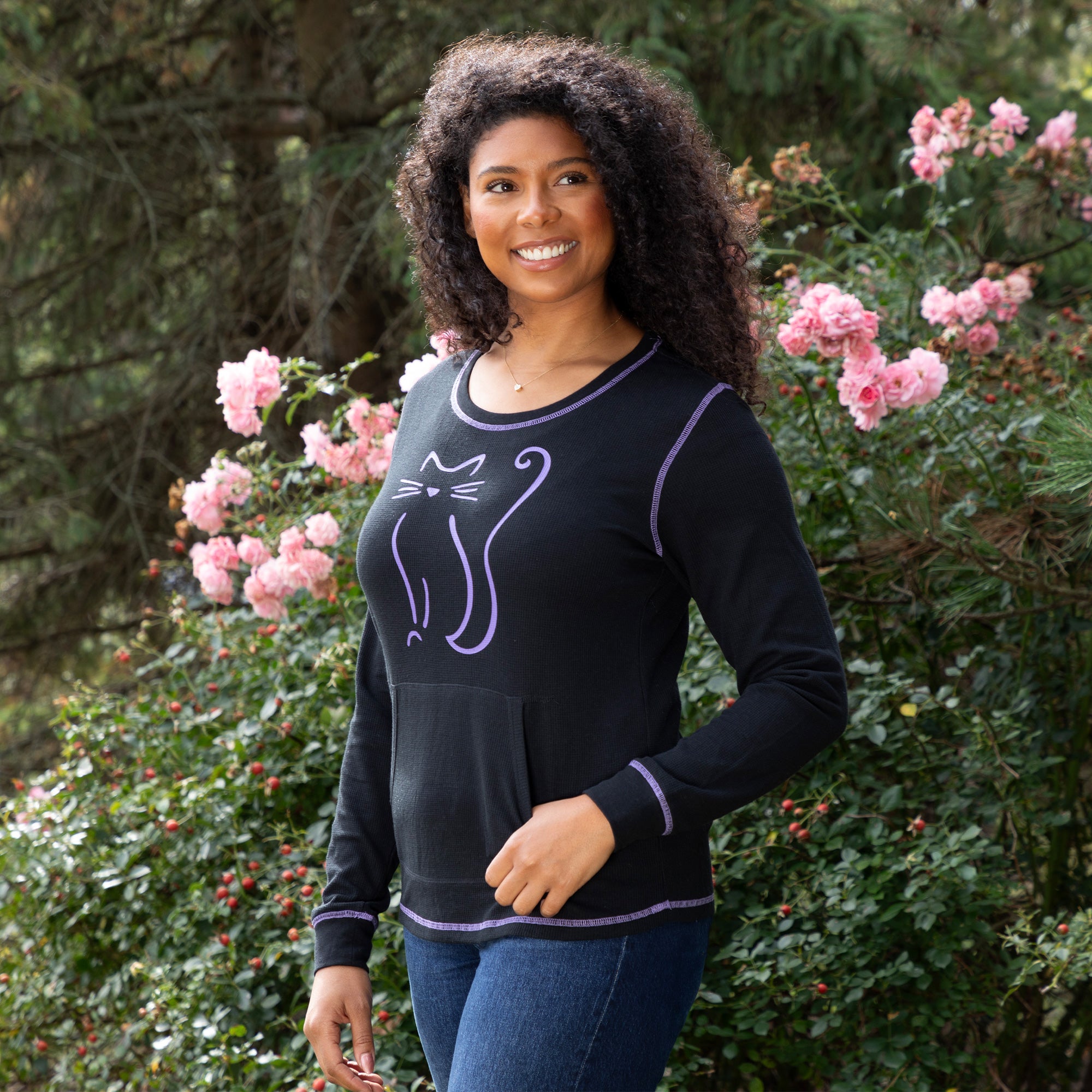 Pet Sketch Thermal Long Sleeve Top、mySite、camillekostekn