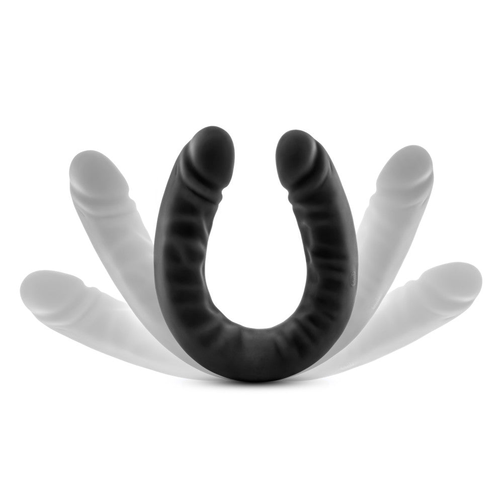 Ruse By Blush® | Silicone Double Headed Dildo G-Spot Black 18-Inch Long Double Dildo、mySite、bottomscart