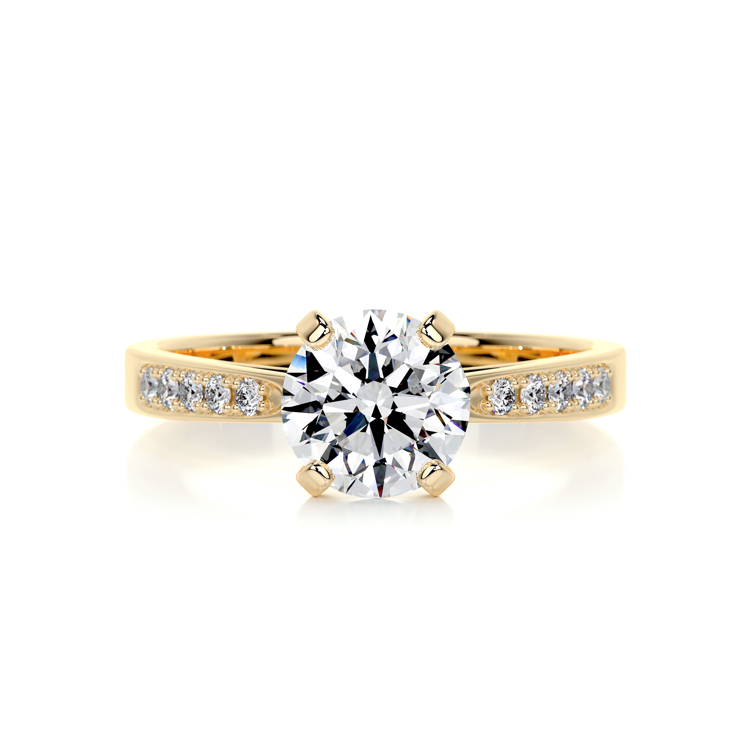 Margaret Diamond Engagement Ring -18K Yellow Gold、mySite、hinf8tx79