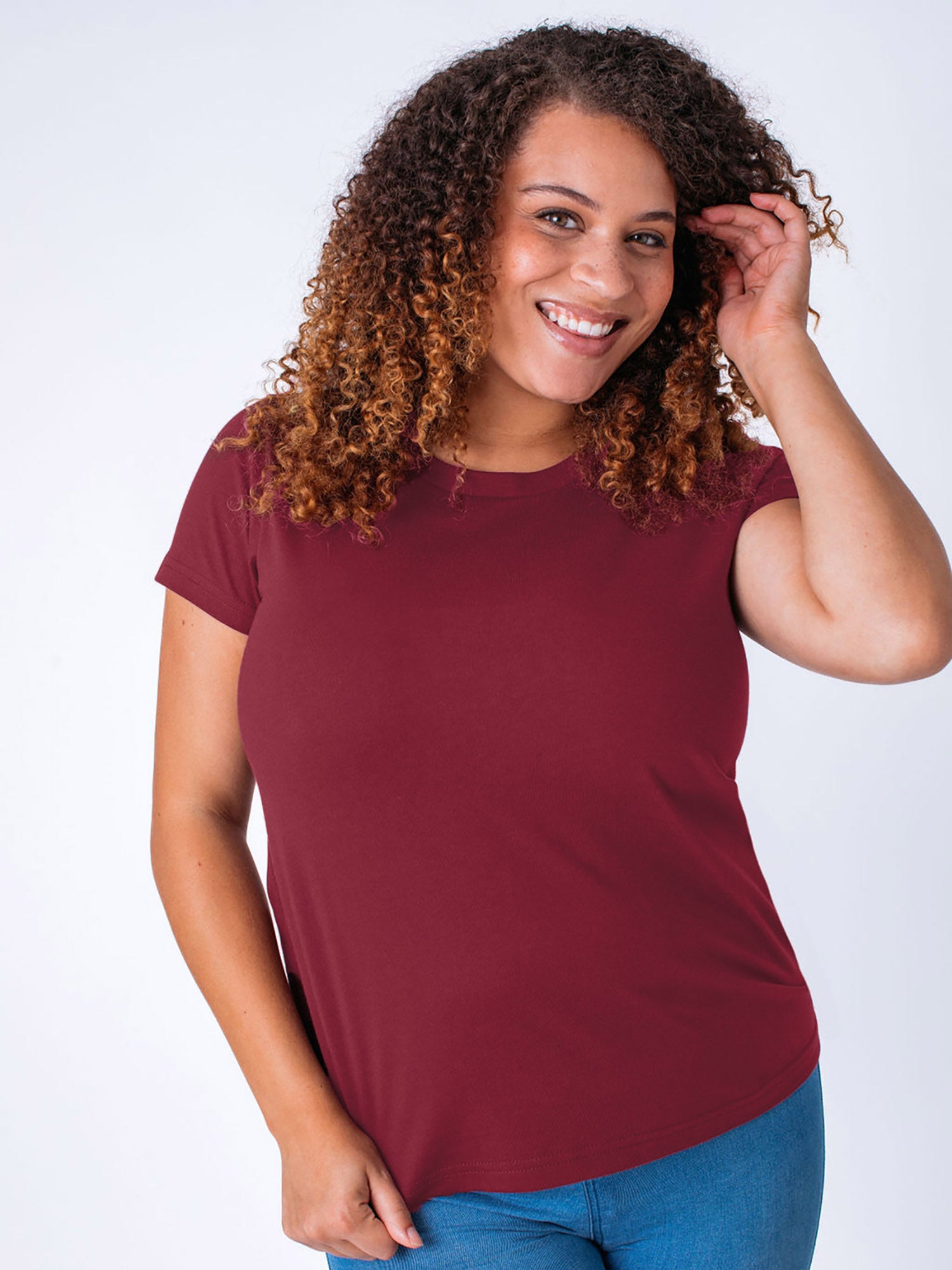  Women's Cosmic Red Crew Neck、mySite、ghnorth