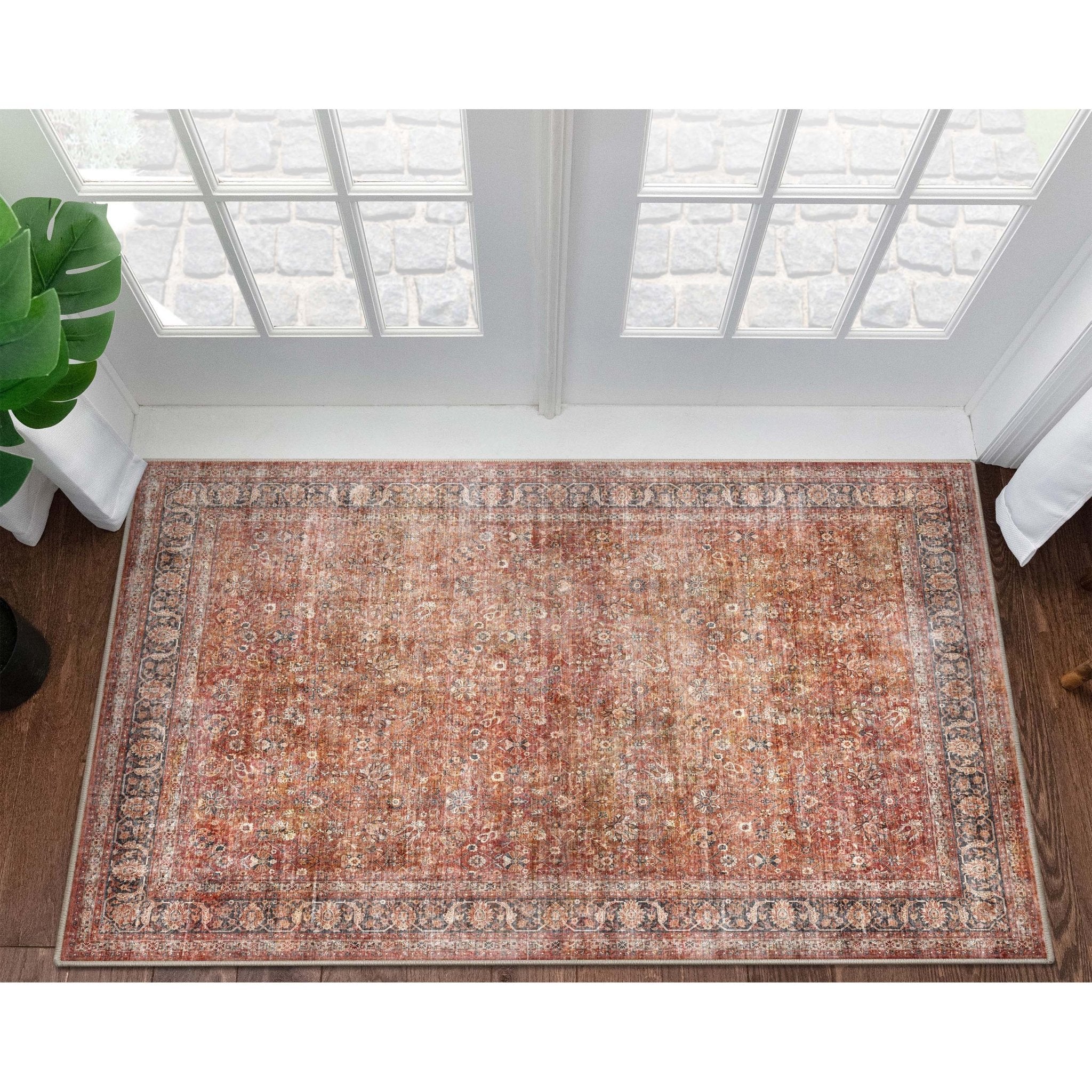 Delphine Vintage Persian Oriental Flat-Weave Rug、mySite、gigharbornorthrealestate