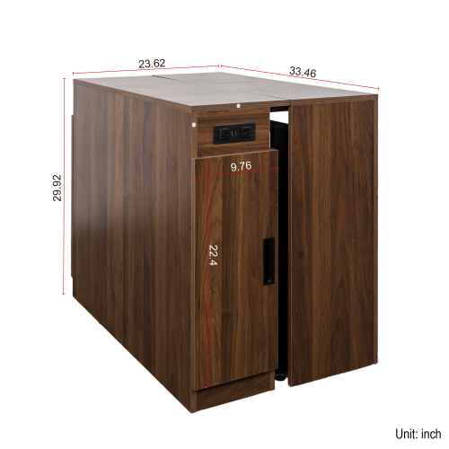 Multifunctional extendable console table、、casual