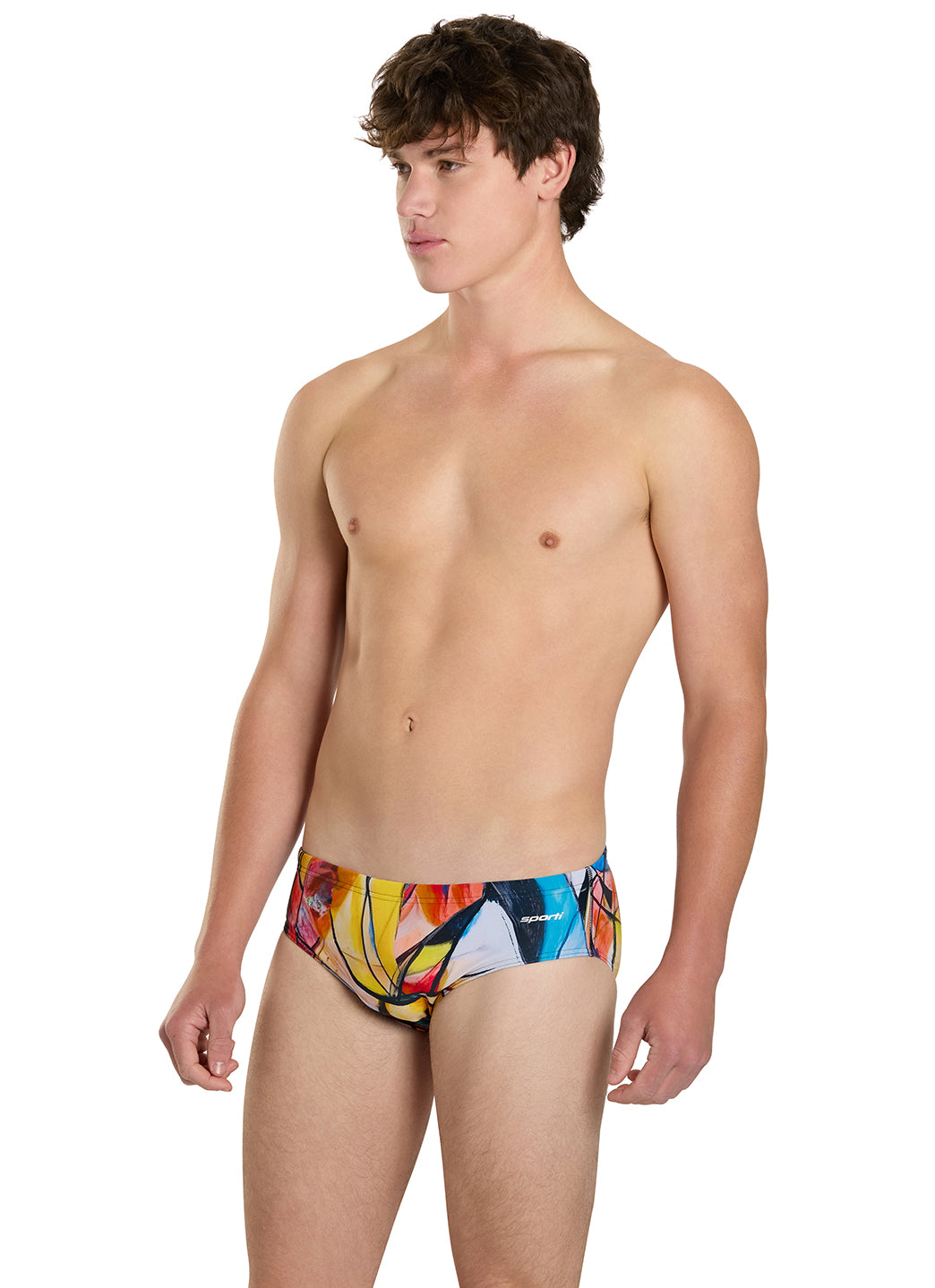 Sporti Abstract Composition Brief Swimsuit (26-40)、mySite、noshort