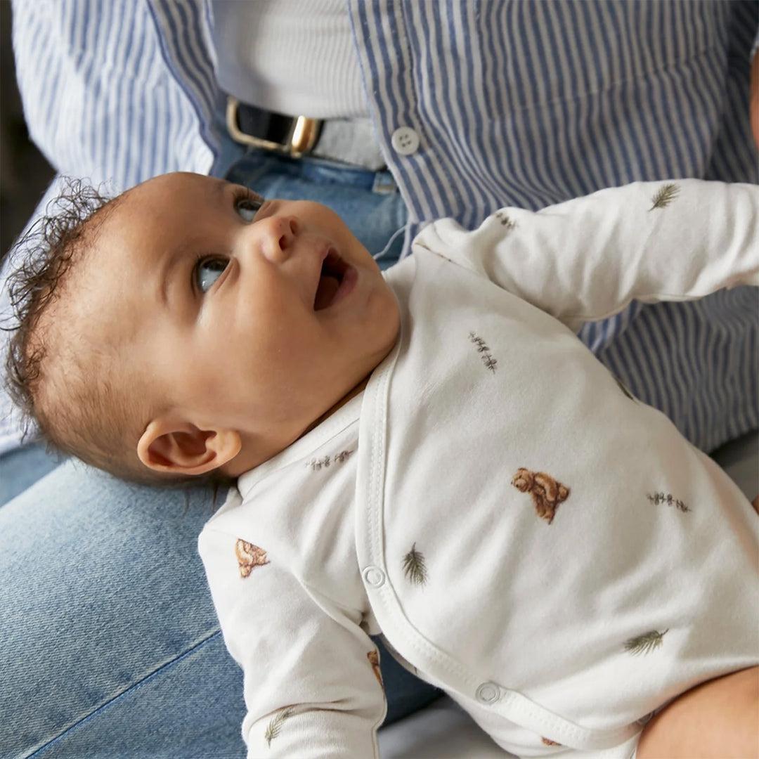  Rosa & Blue Long Bodysuit - Brown Bear、mySite、merchandisen