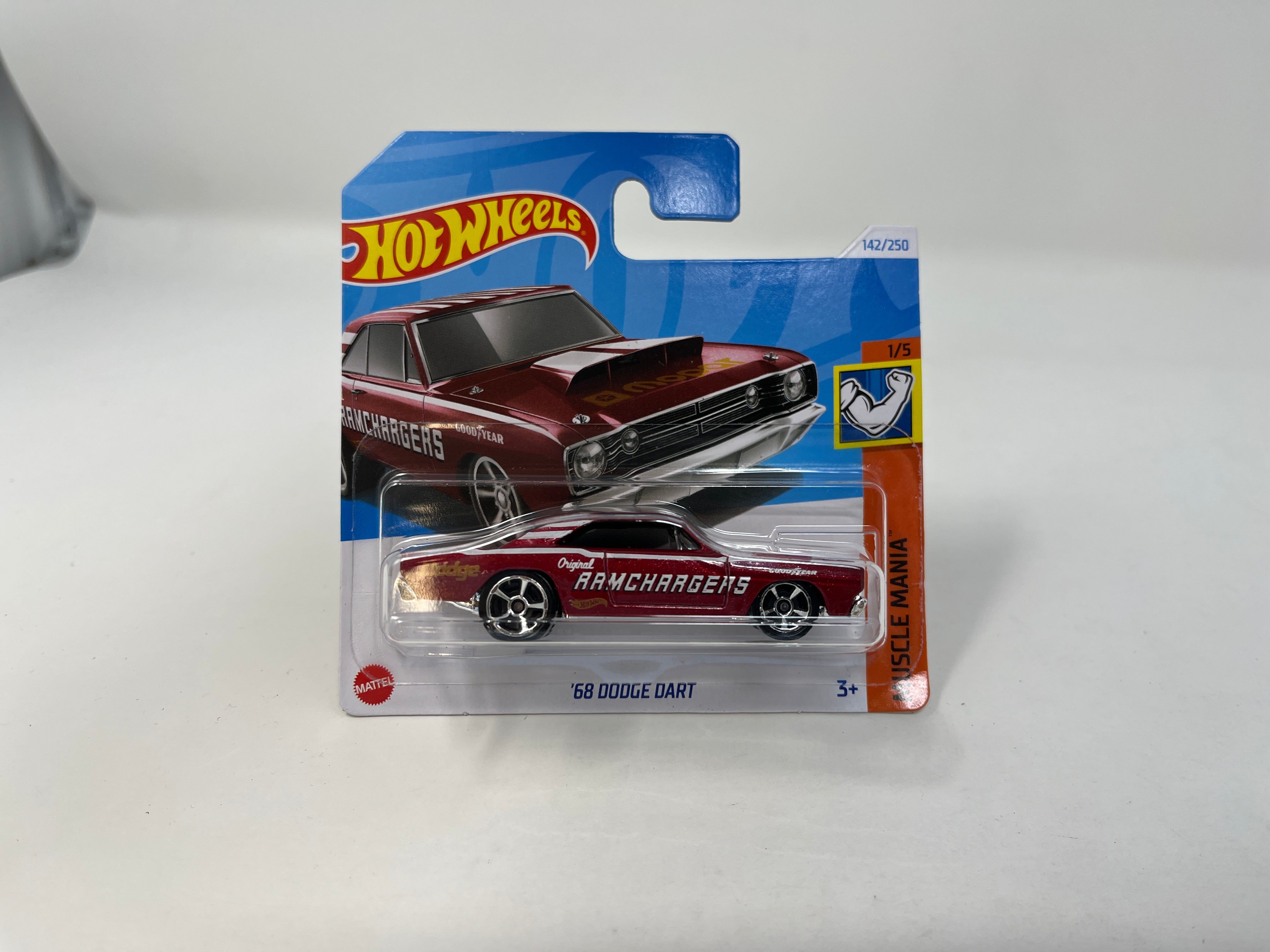 '68 Dodge Dart #142 * Red * 2024 Hot Wheels Case N Short Card、mySite、hgirdovlk