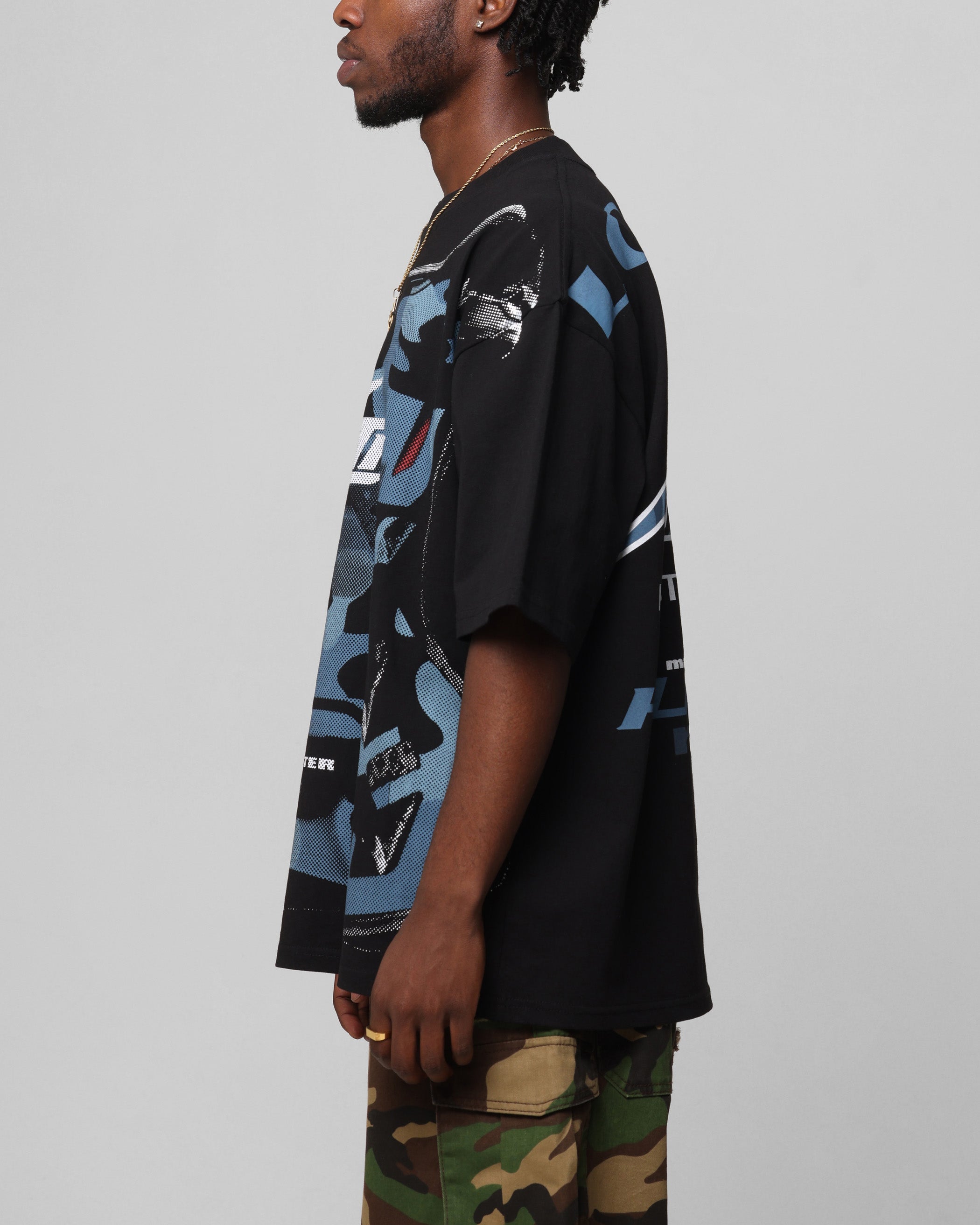 Loiter Motocross Vintage T-Shirt Black/Navy Blue、mySite、zt4zffjzw