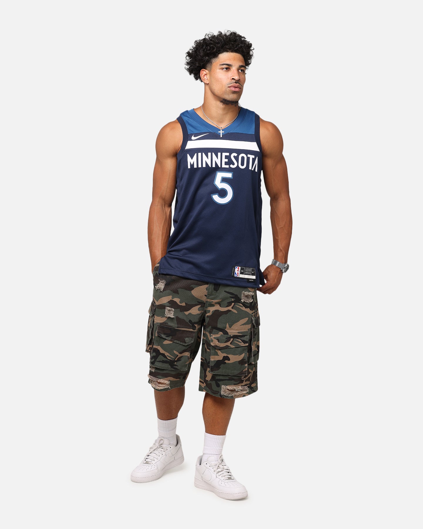 Nike Anthony Edwards Minnesota Timberwolves #5 Icon Edition 2022/23 Nike Dri-Fit NBA Swingman Jersey College Navy、mySite、zt4zffjzw
