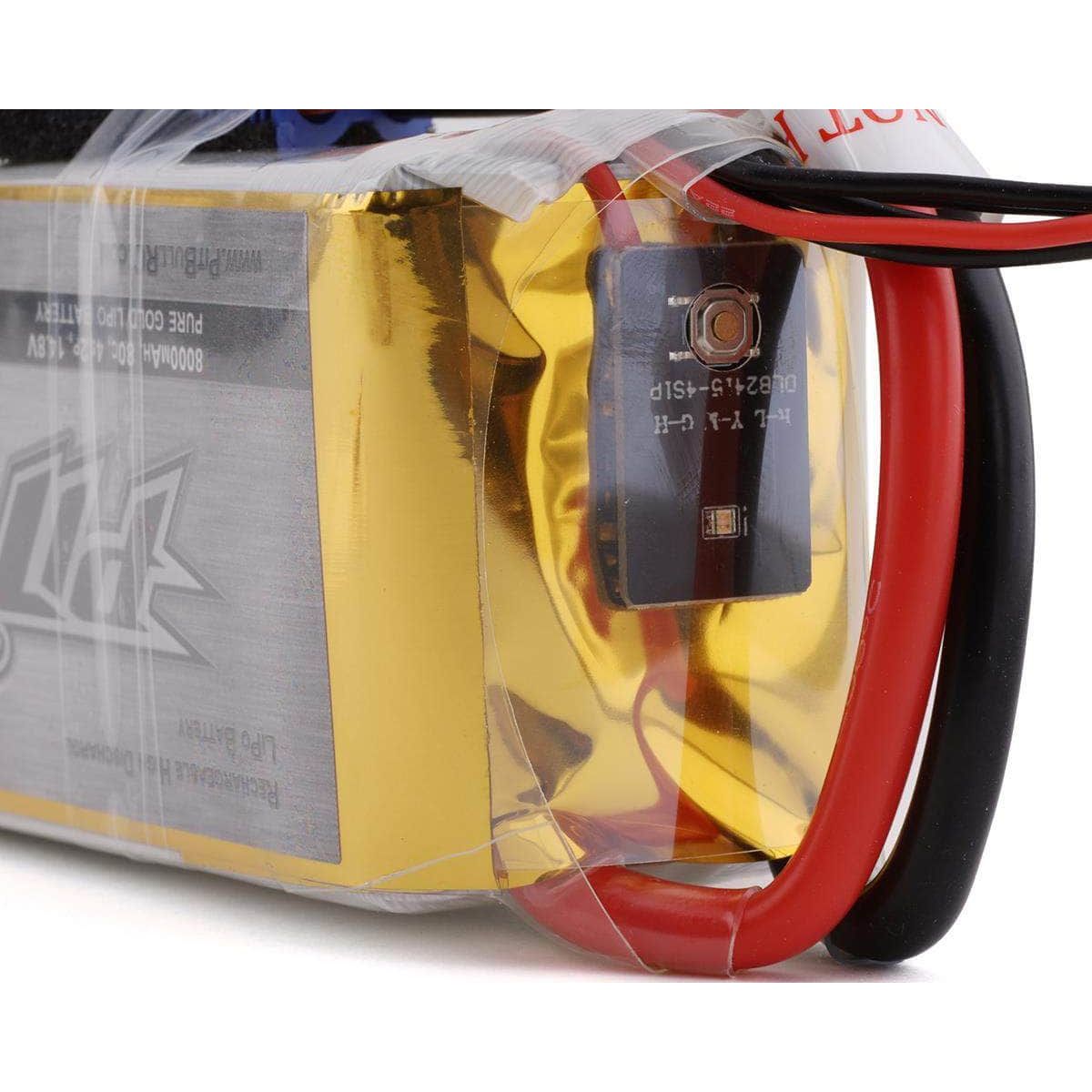  PBTPBB8A80C4S2P, Pit Bull Tires Pure Gold 4S 80C Softcase LiPo Battery (14.8V/8000mAh) w/Battery Life Indicator & EC5 Connector、mySite、merchandisen