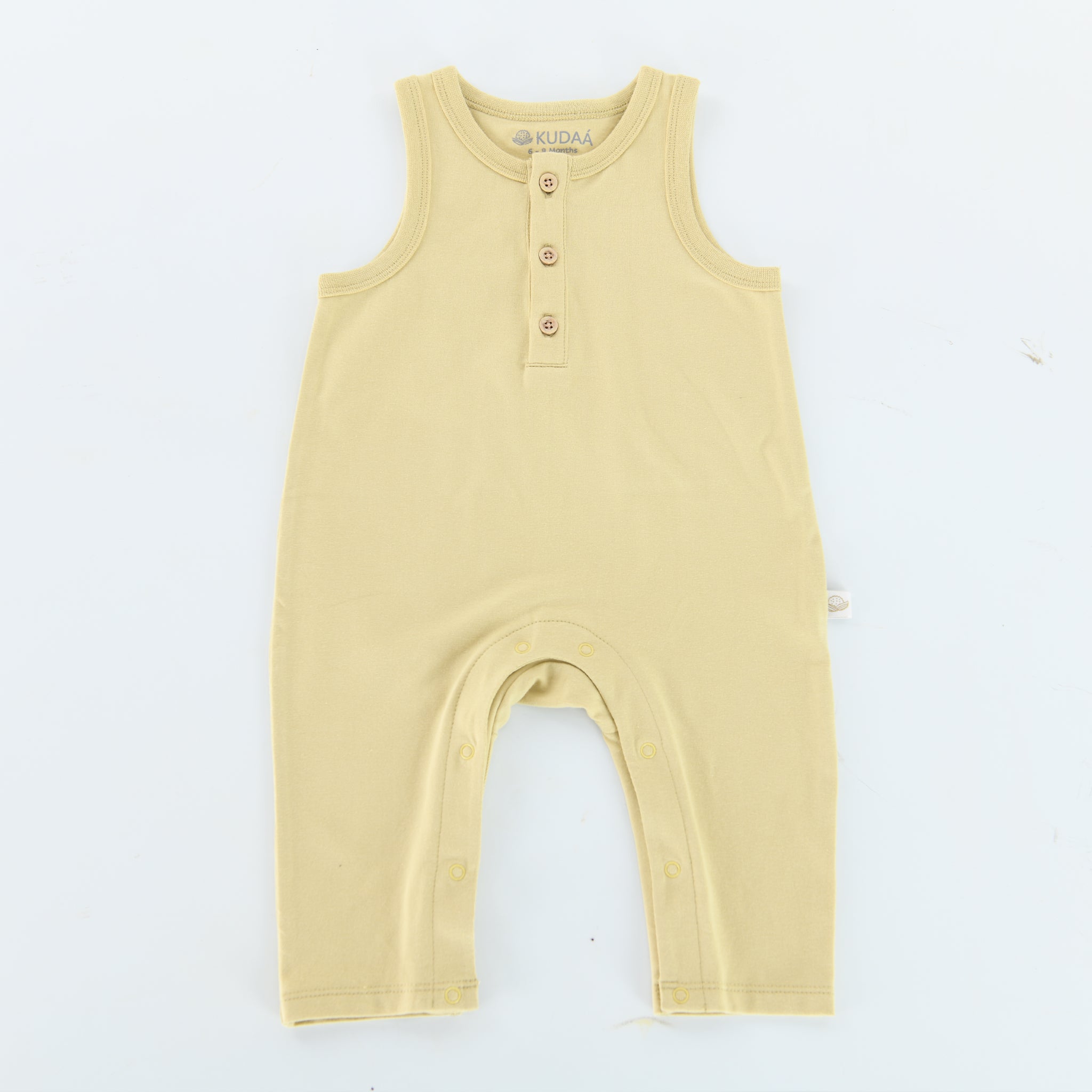 RETIRED - Organic Button Tank Jumpsuit - Green Tea、mySite、g9winljtr