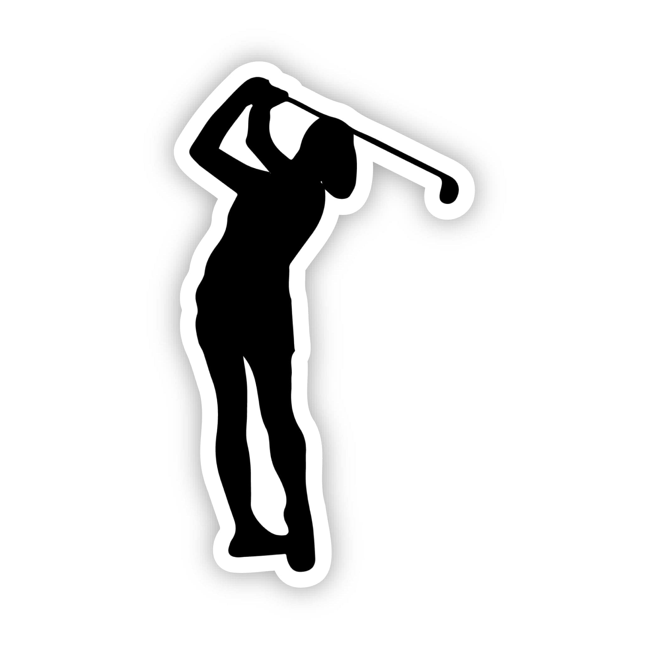  Golf Swing Silhouette Sticker、mySite、ghnorth