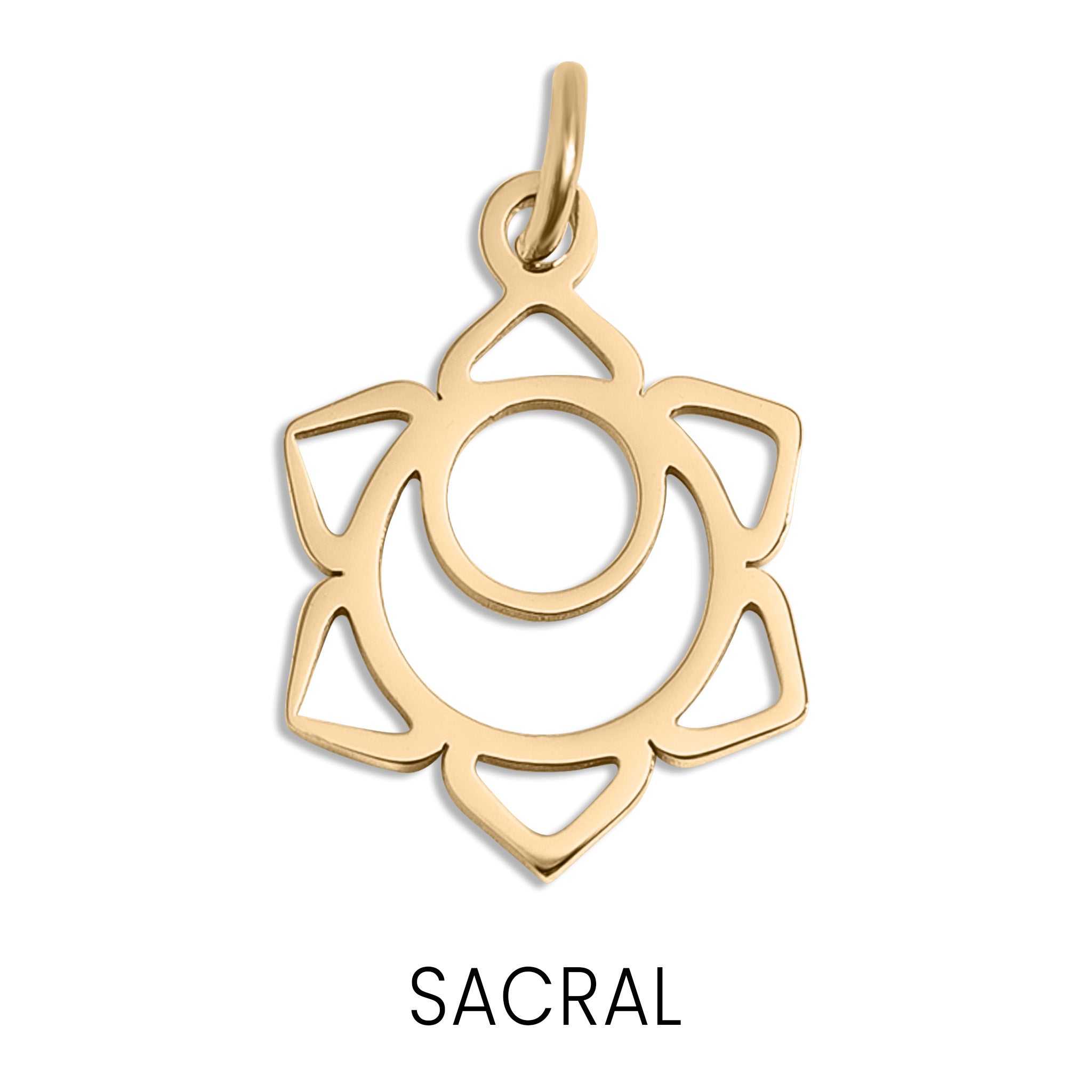 18K Gold PVD Stainless Steel Chakra Charms / PDL0176、mySite、dreamappss