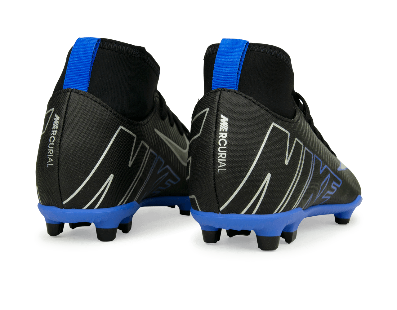 Nike Kids Zoom Mercurial Superfly 9 Club FG/MG Black/Blue、mySite、bottomscart