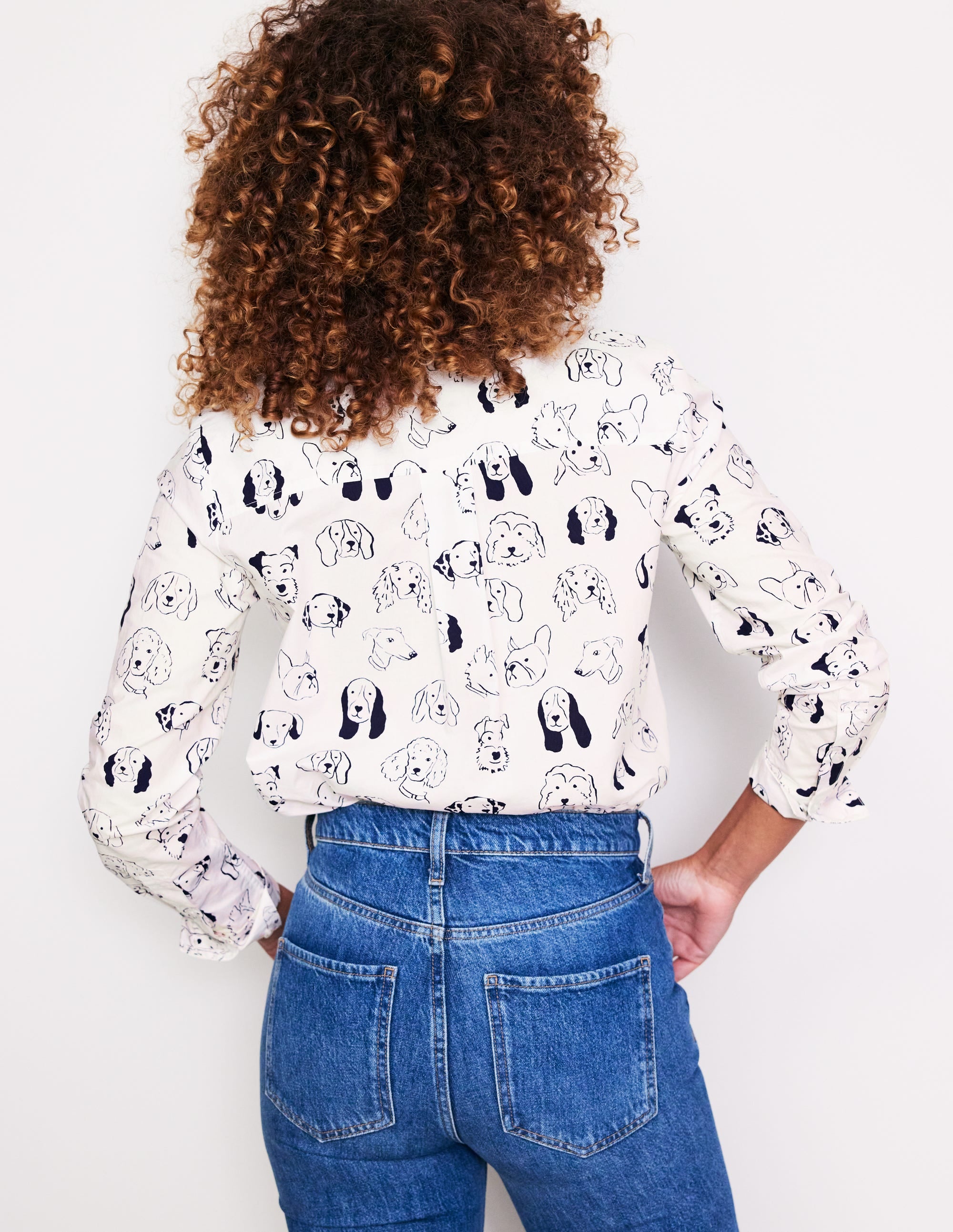  Sienna Cotton Shirt-Ivory, Dogs、mySite、ashleygrahame