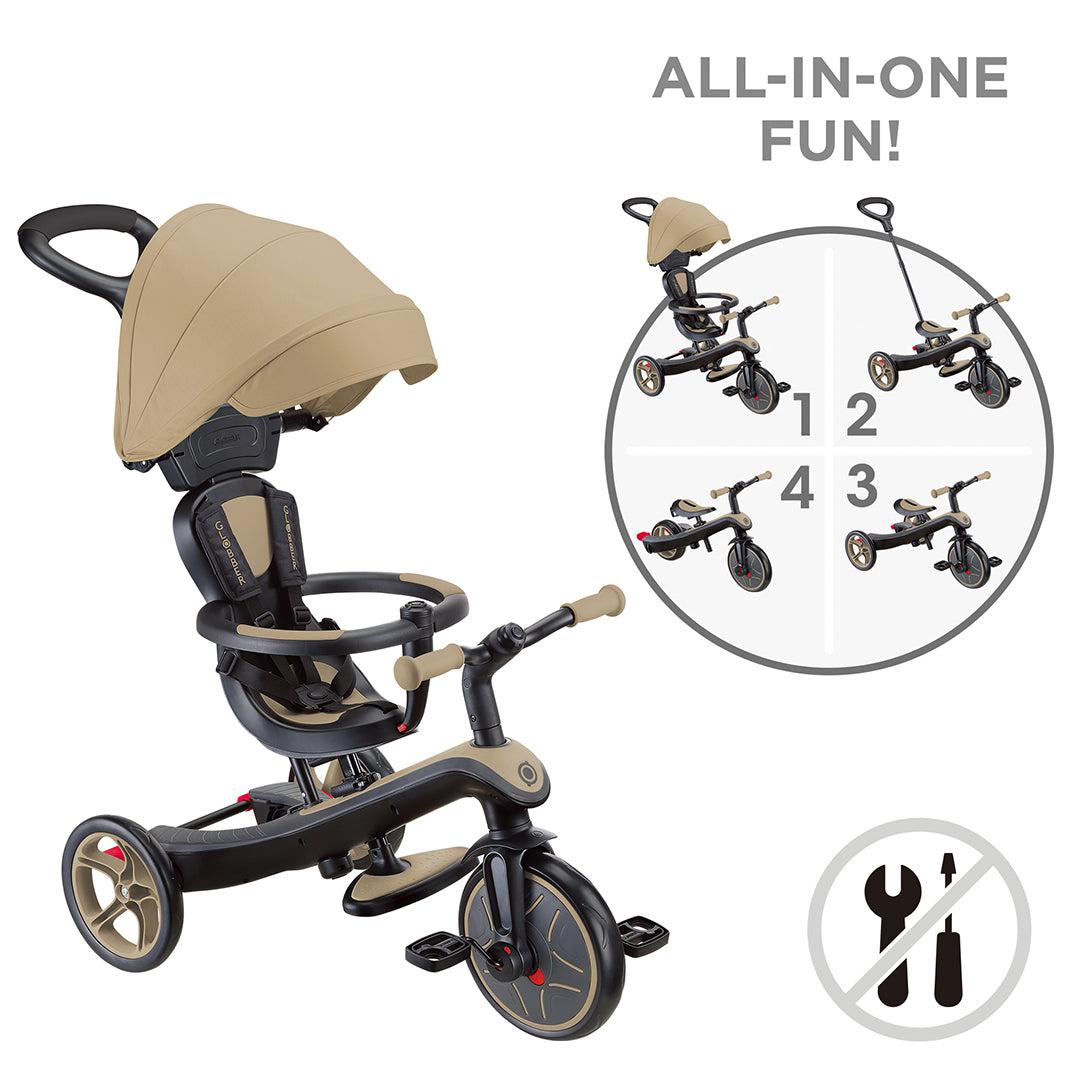  Globber Explorer 4 In 1 Trike - Sand、mySite、merchandisen