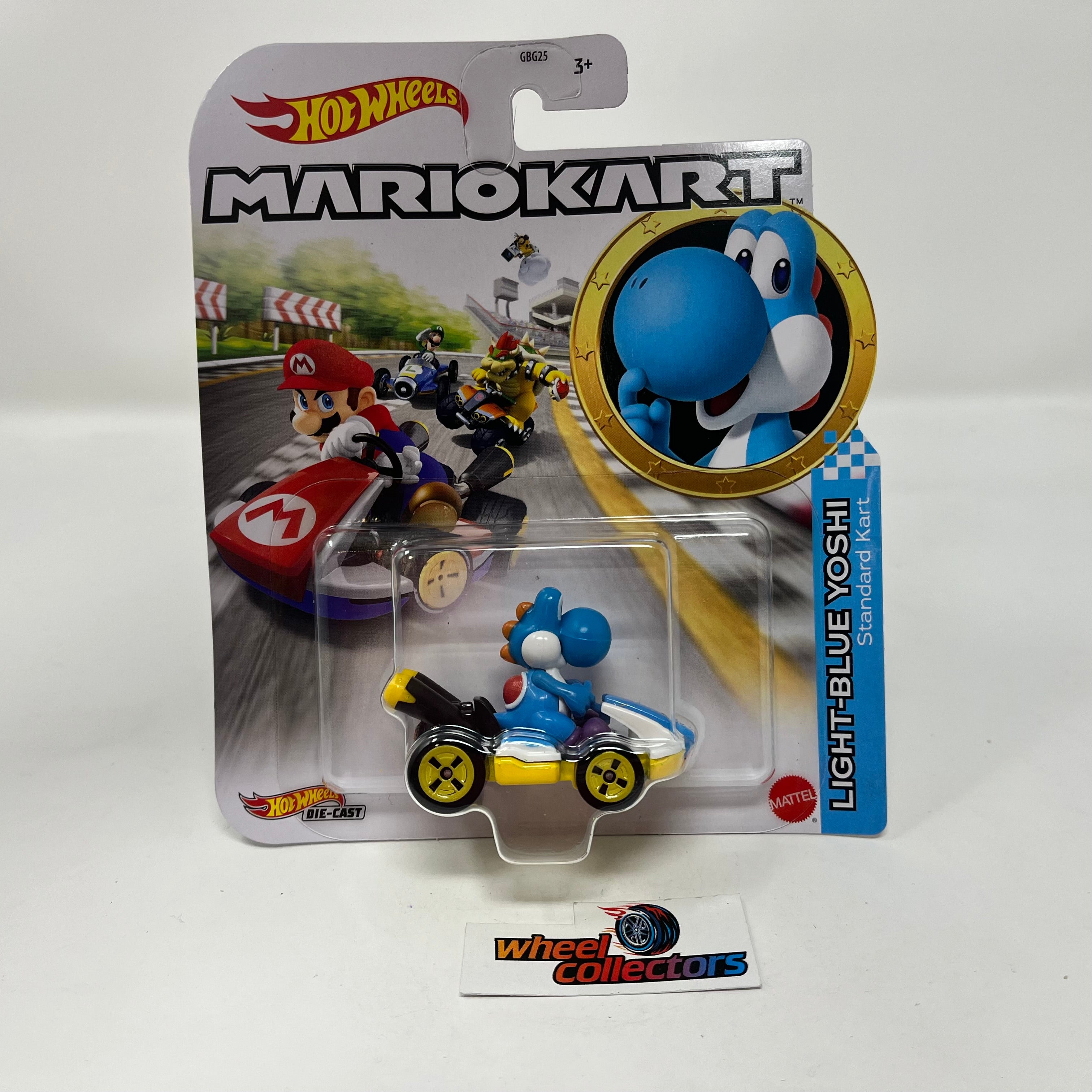 Light-Blue Yoshi Standard Kart * 2022 Hot Wheels MARIO KART Nintendo NEW Case C、mySite、hgirdovlk