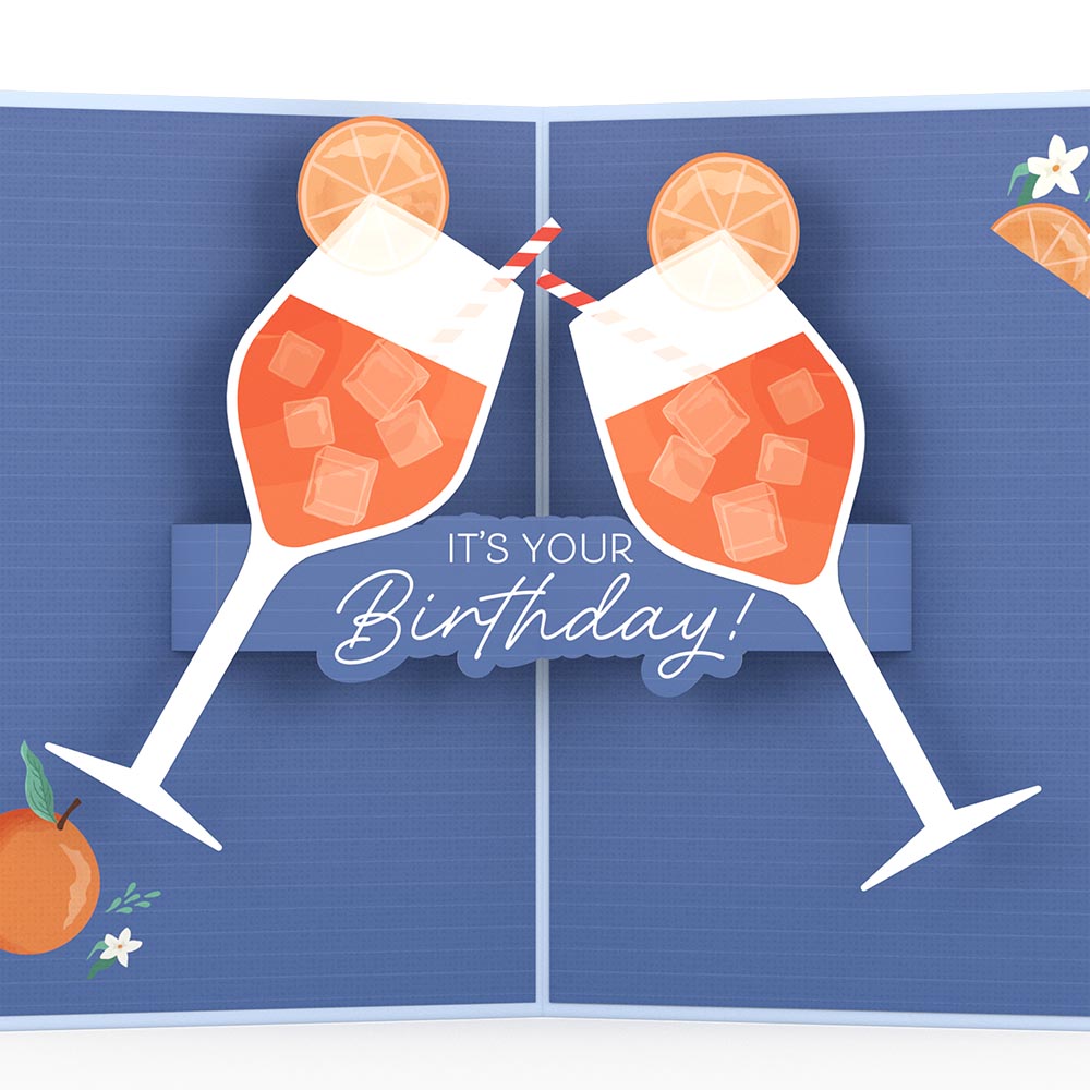 Oh Spritz! Birthday Pop-Up Card、mySite、solidvoid