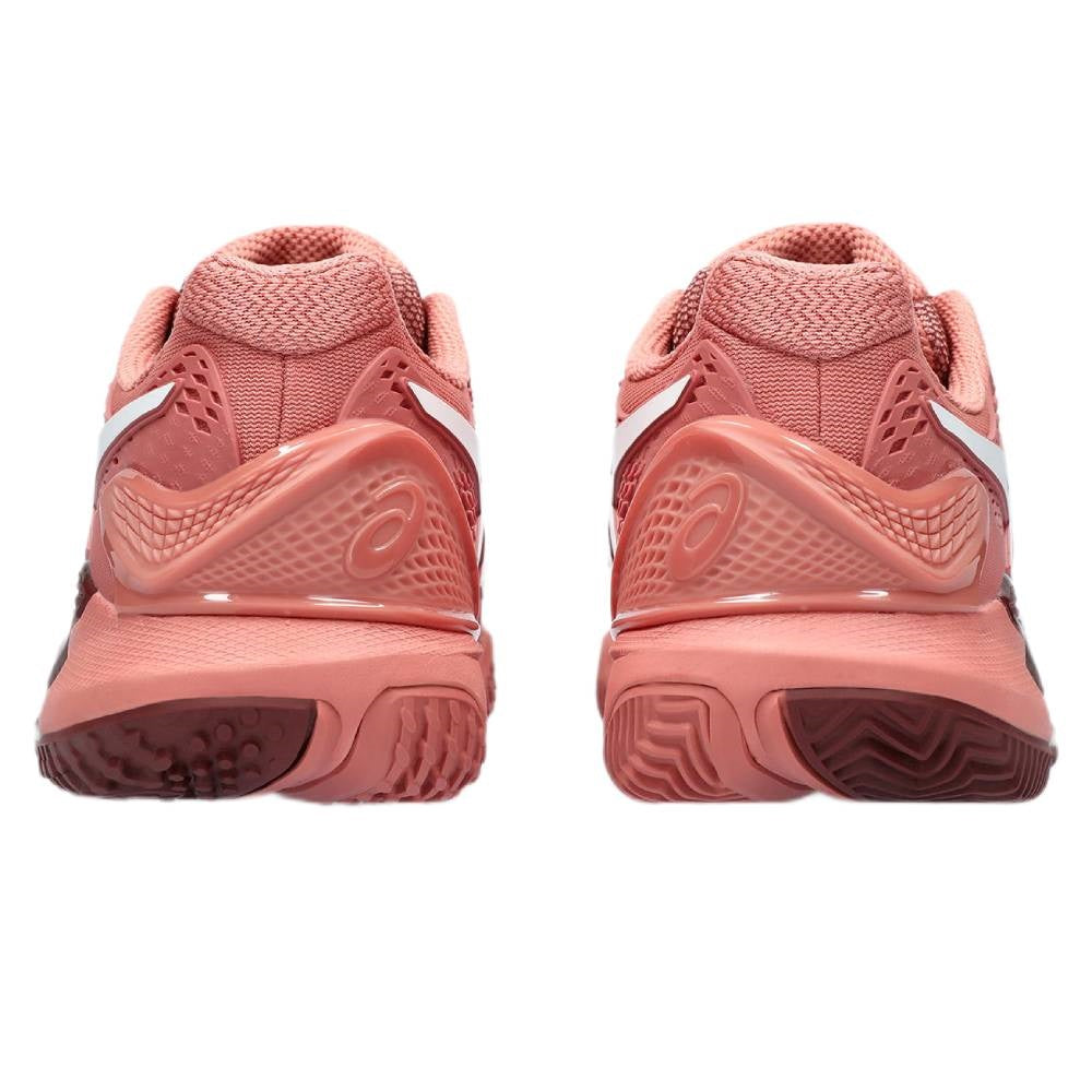 Asics Gel Resolution 9 Clay Women's Tennis Shoe (Light Garnet/White)