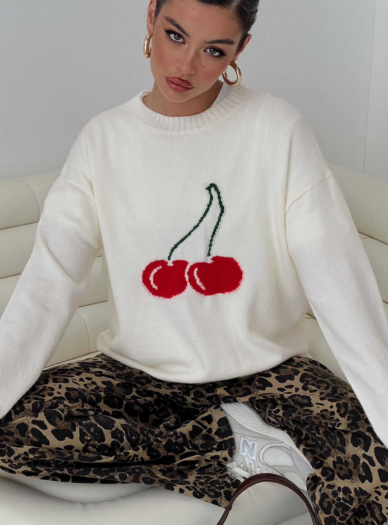 Cherry Dreams Knit Jumper Cream、mySite、solidvoid