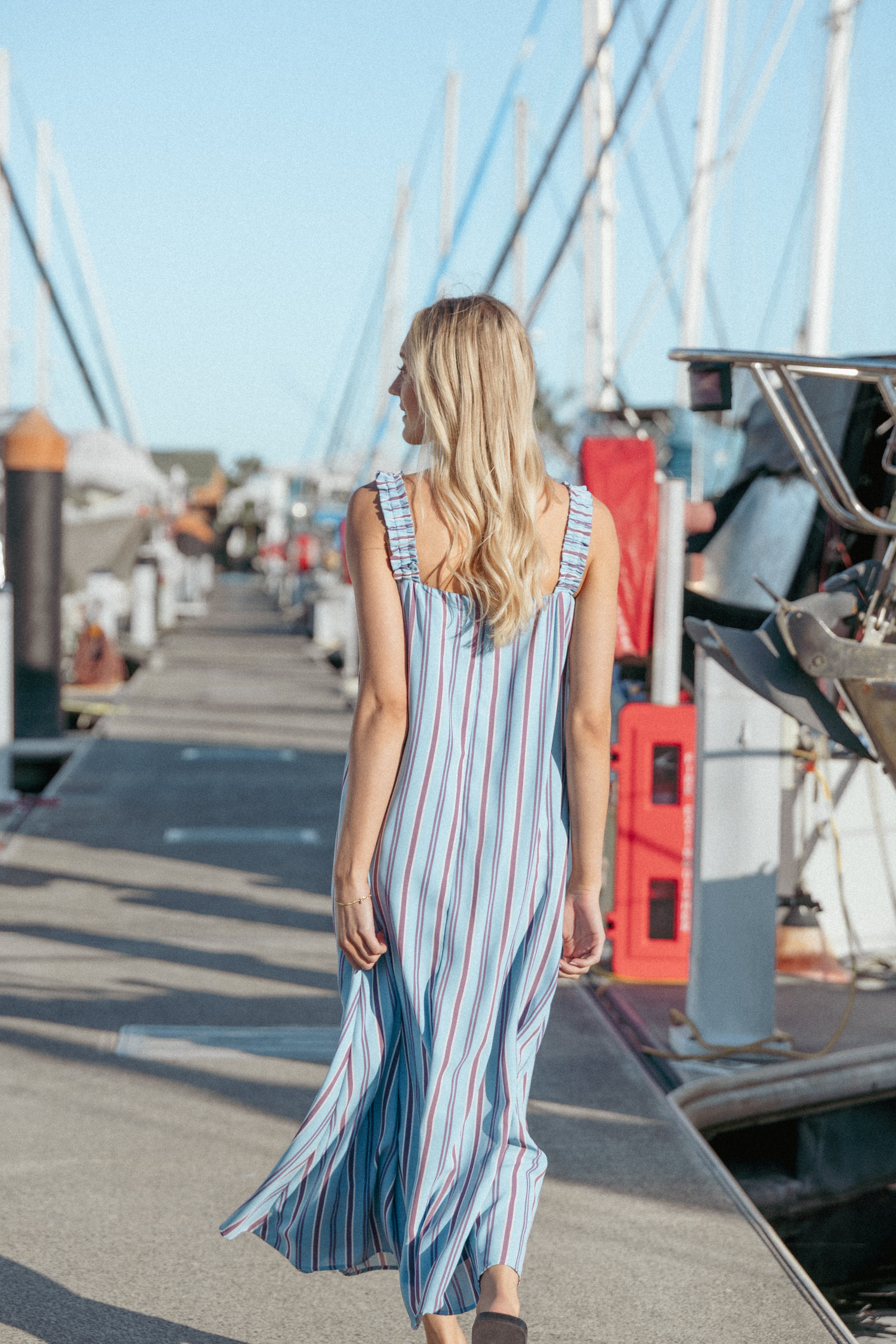  Alessandra Maxi Dress - Blue Stripe、mySite、sugarbowlscore