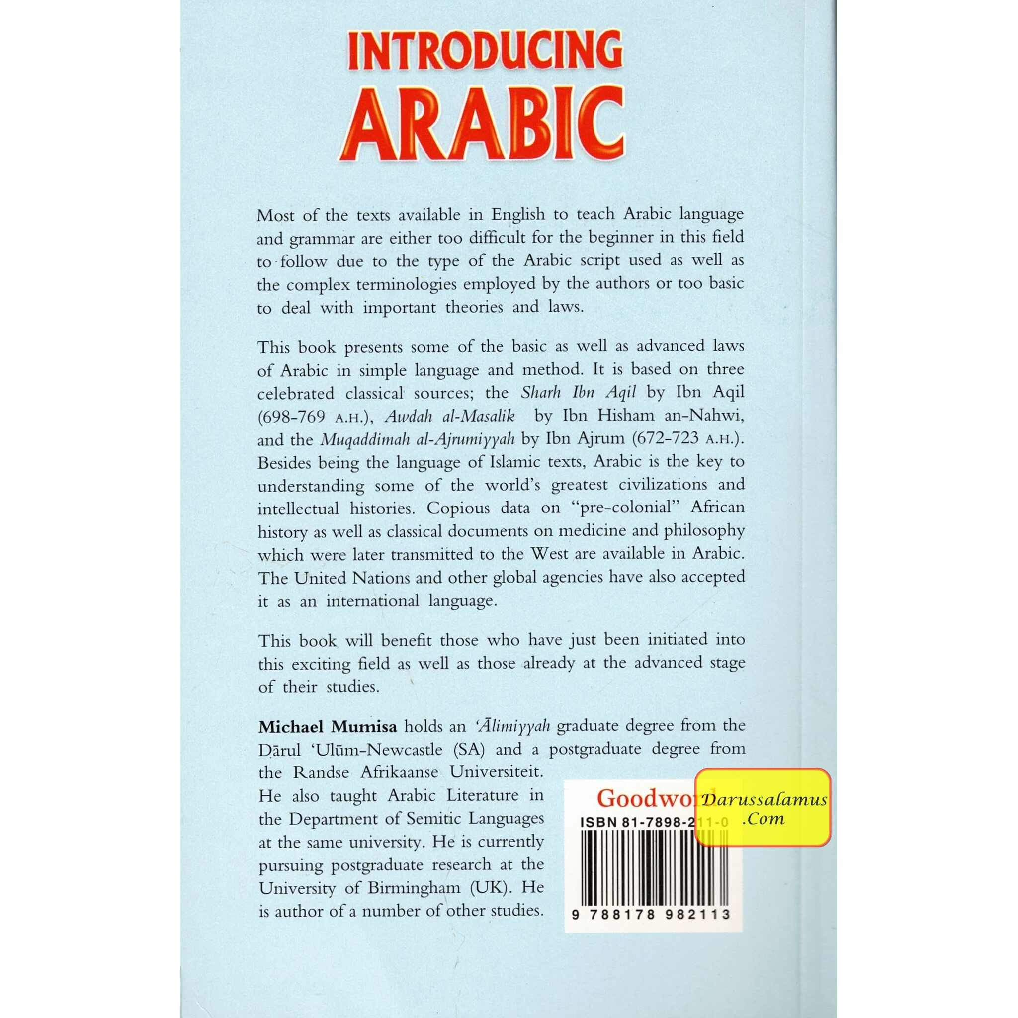 Introducing Arabic by Michael Mumisa By Michael Mumisa、mySite、topwebapps