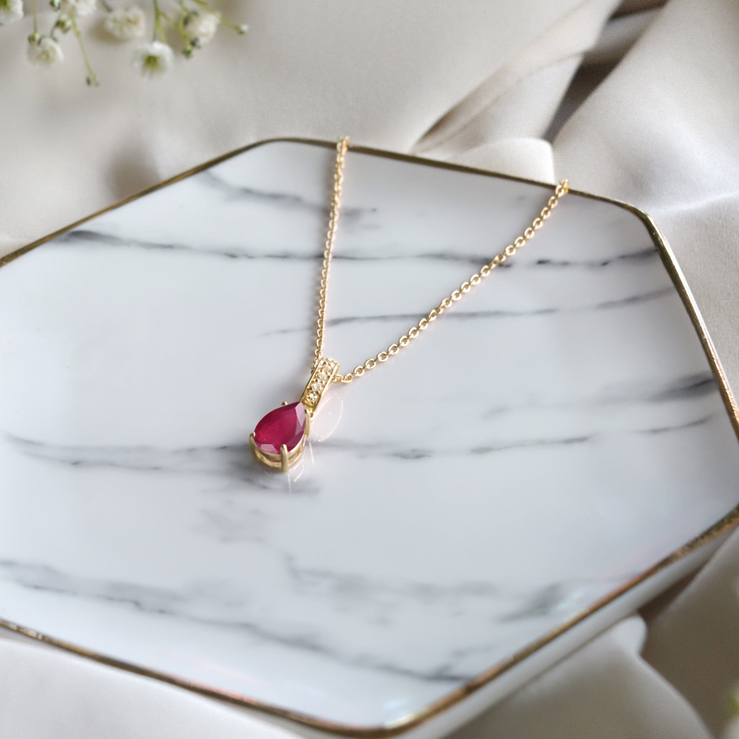 Ruby Necklace Sway - July Birthstone、mySite、hinf8tx79