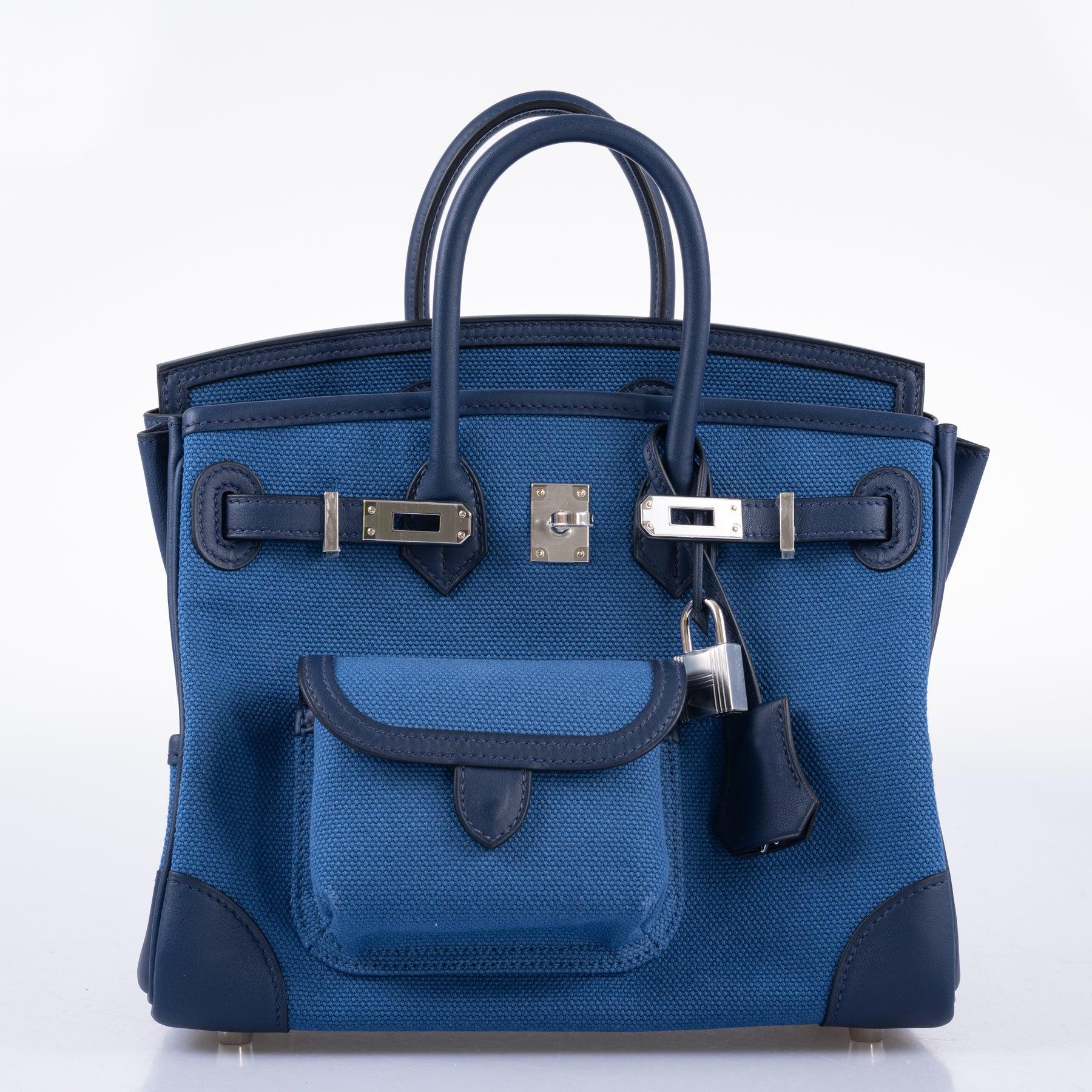 Hermès Cargo Birkin 25 Blue Egee Toile Goeland & Navy Swift Palladium Hardware、mySite、garminoutage.com