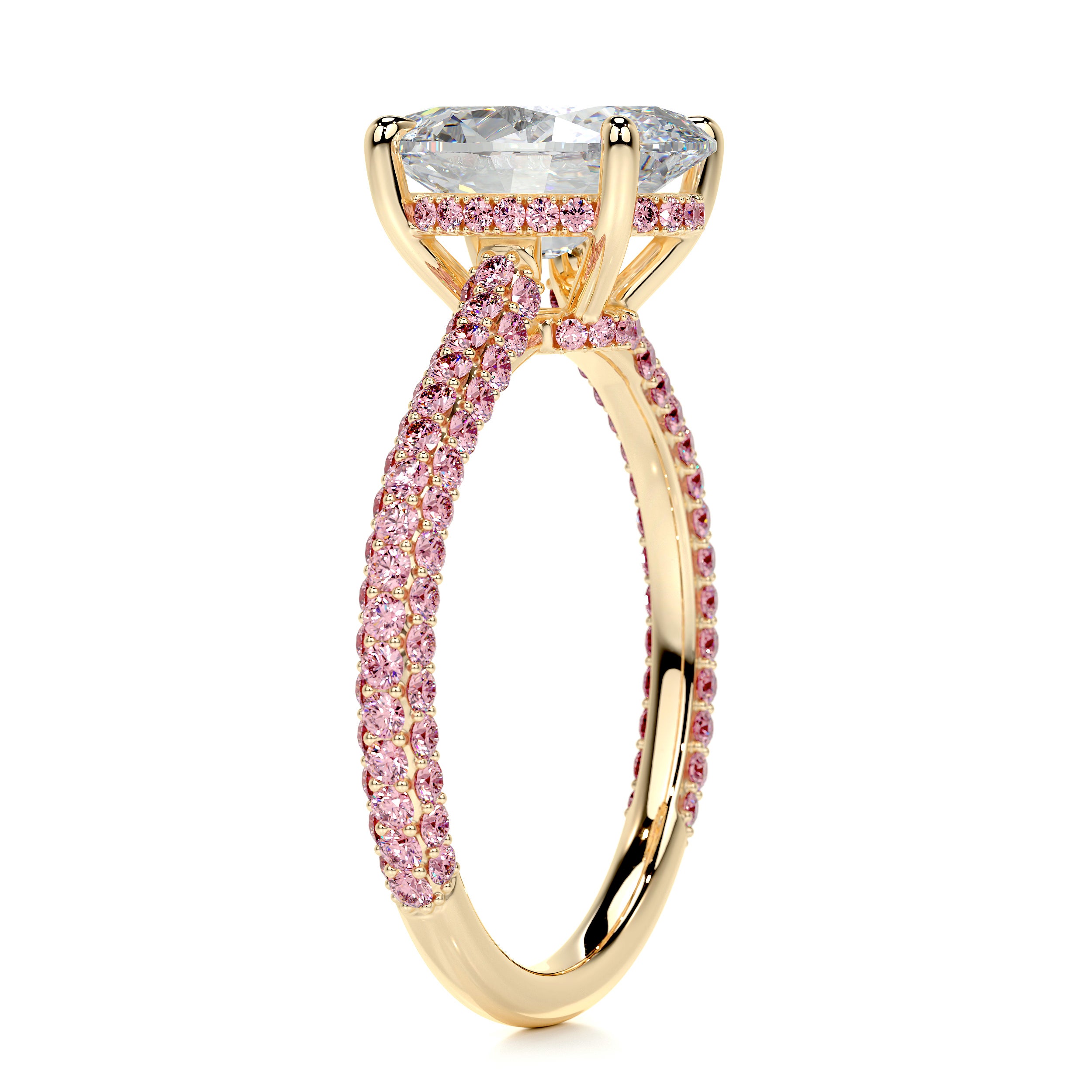 Rebecca Moissanite & Gemstones Ring -18K Yellow Gold、mySite、hinf8tx79