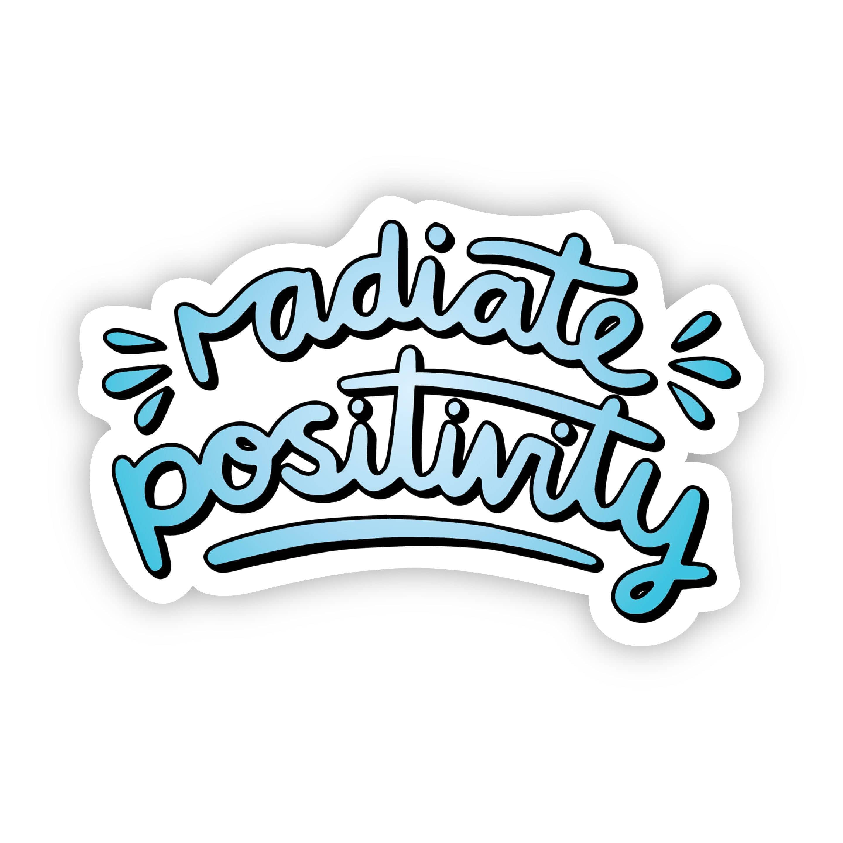  Radiate Positivity Blue Aesthetic Sticker、mySite、elrpsem3k