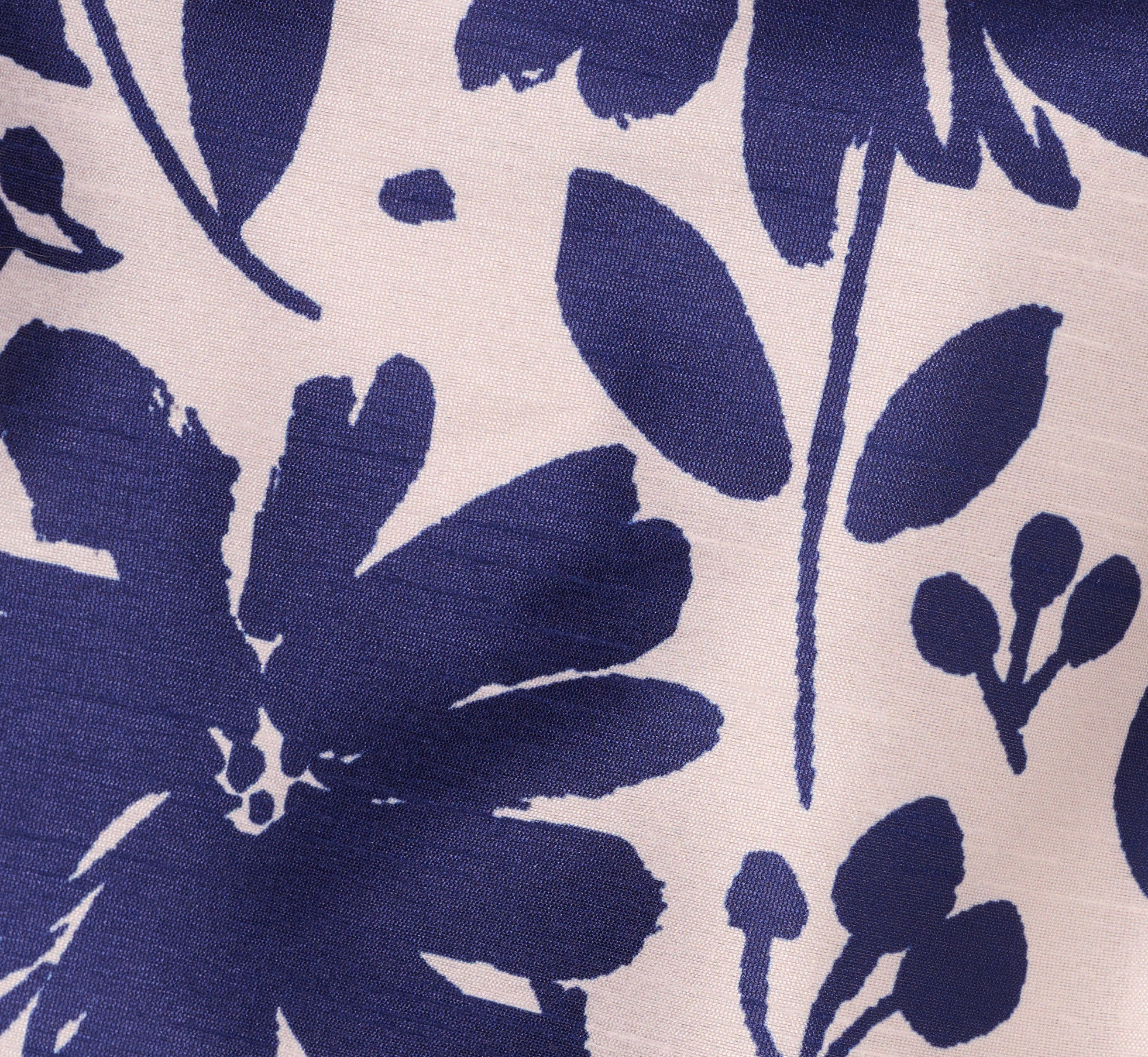 Sleeveless Floral Combo Flounce Dress In Navy Ivory、mySite、solidvoid