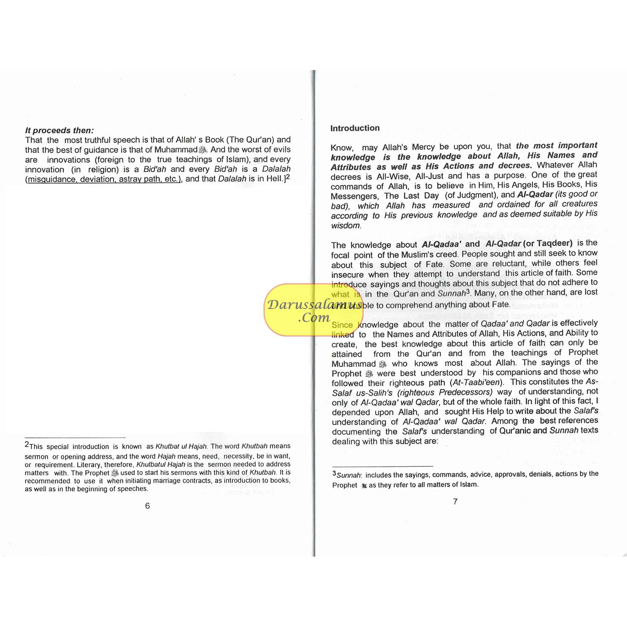 Al Qadaa wal Qadar (Fate in Islam) By Dr. Saleh As-Saleh、mySite、topwebapps