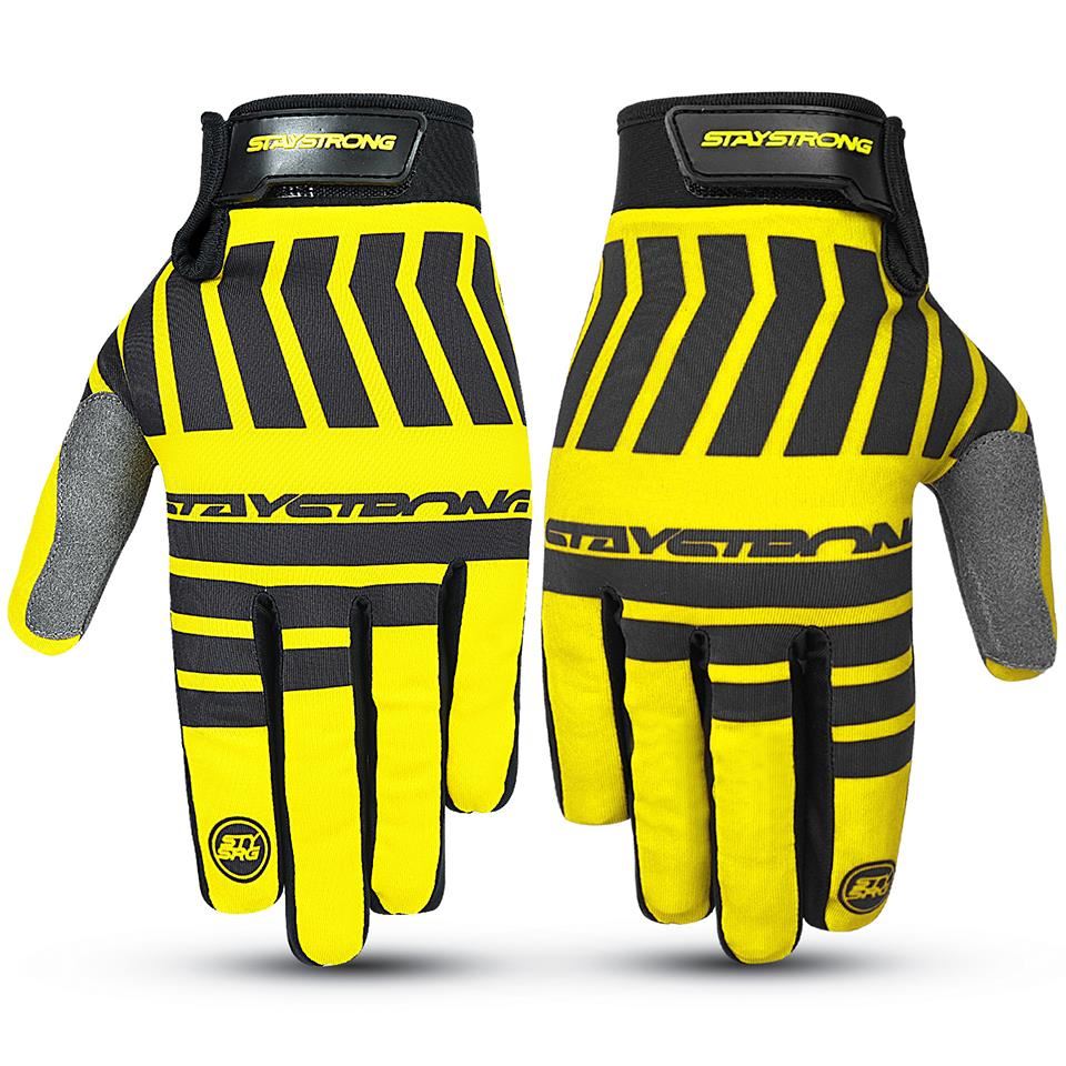  Stay Strong Chev Stripe Gloves - Yellow、mySite、merchandisen