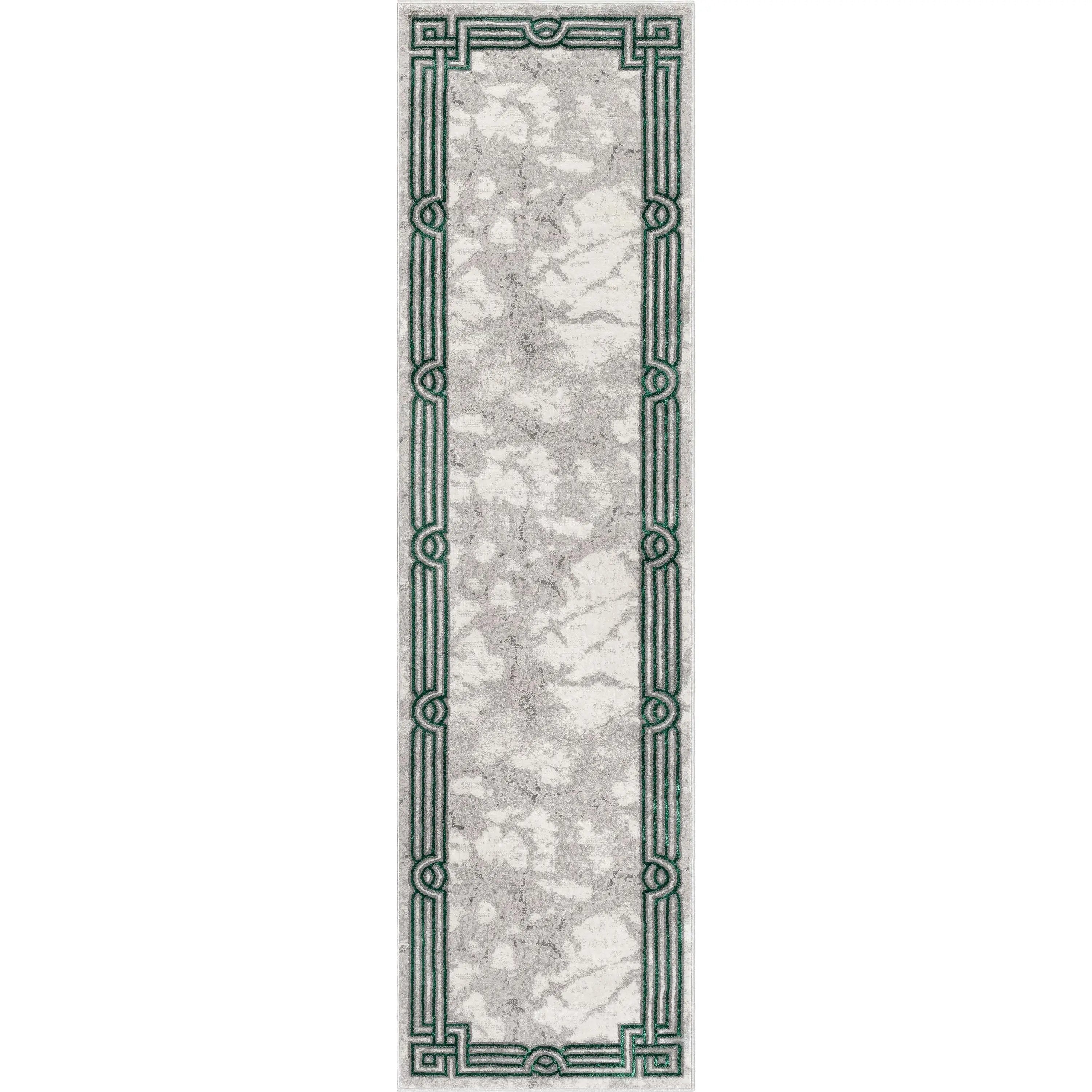 Huntington Retro Marble Border Glam Rug、mySite、gigharbornorthrealestate