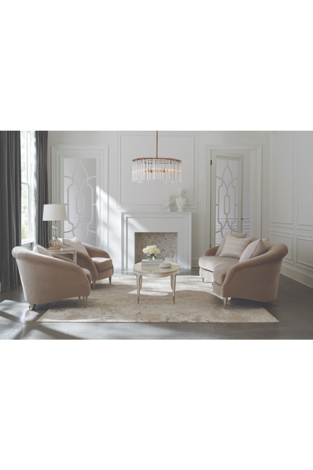 Cream Round Modern Side Table | Caracole Matched Up、mySite、neckold