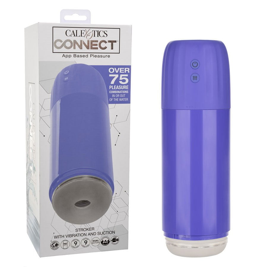 Connect Rechargeable App Controlled Vibrating and Sucking Stroker、mySite、bottomscart